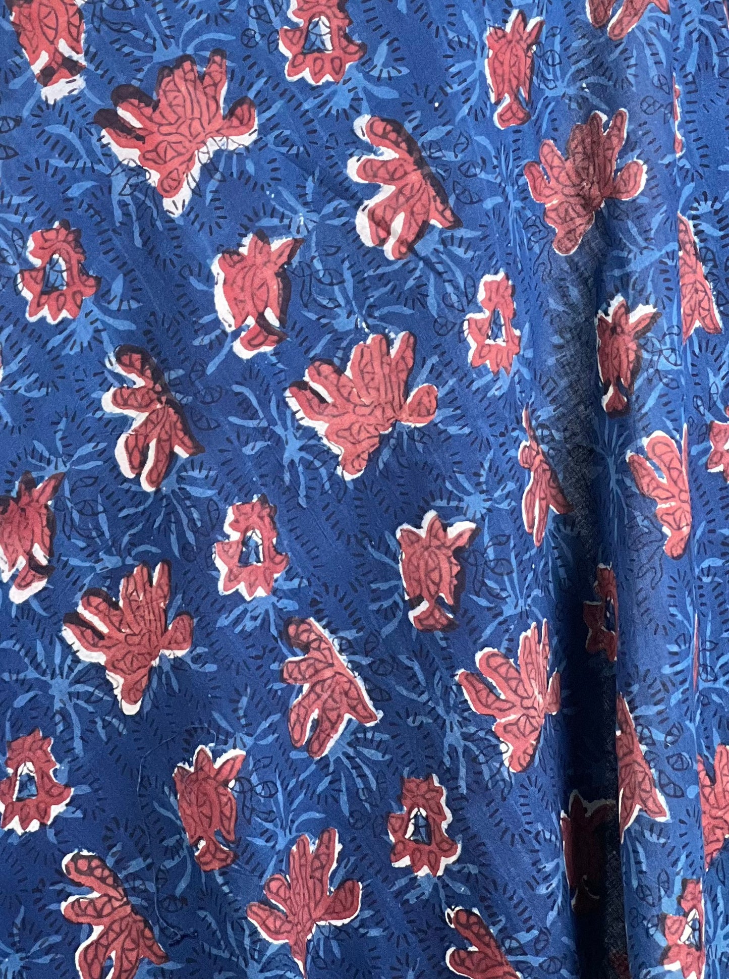 Bagru Hand-Printed Cambric Cotton Fabrics