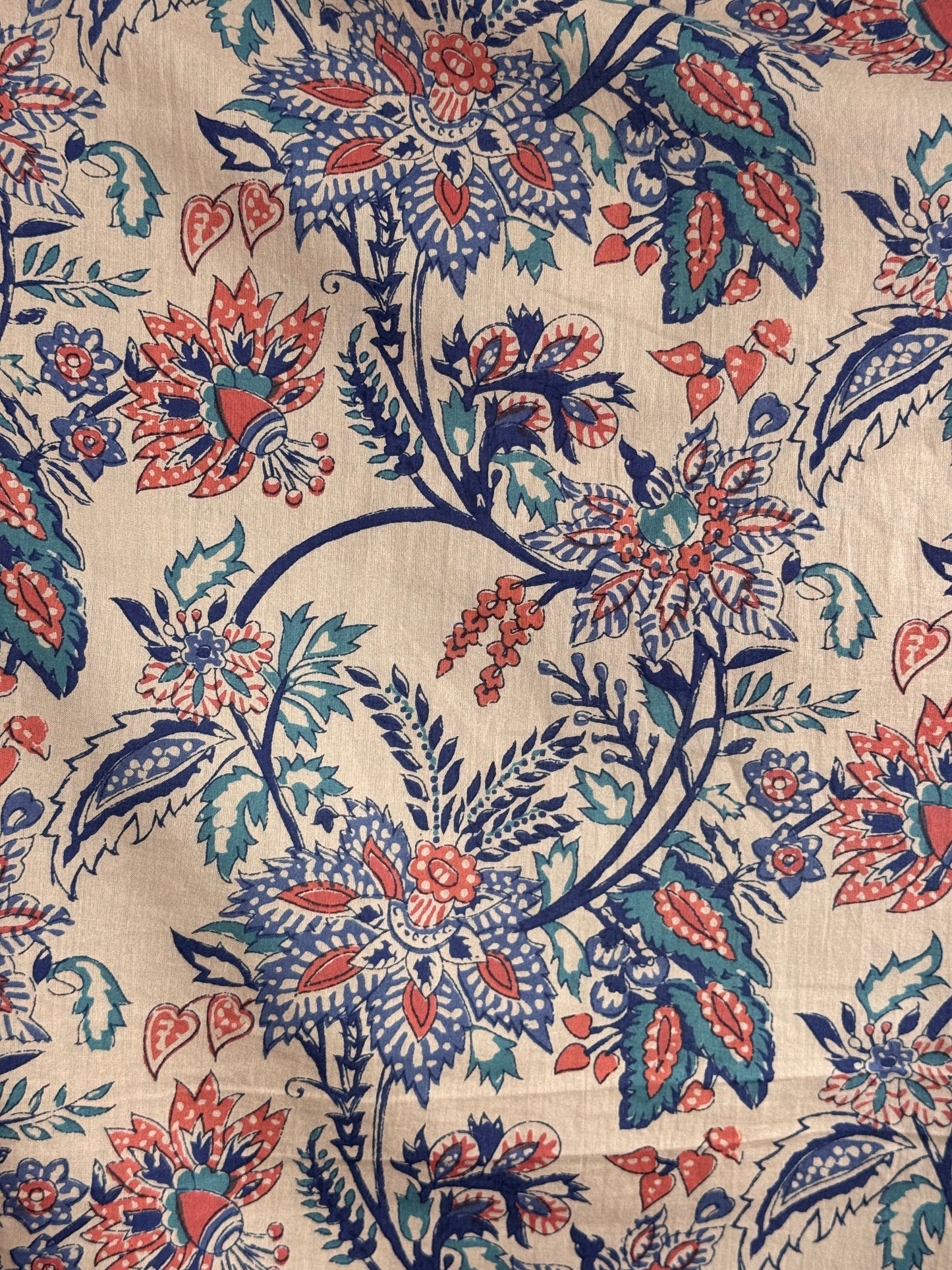 Printed Mulmul Cotton Fabric