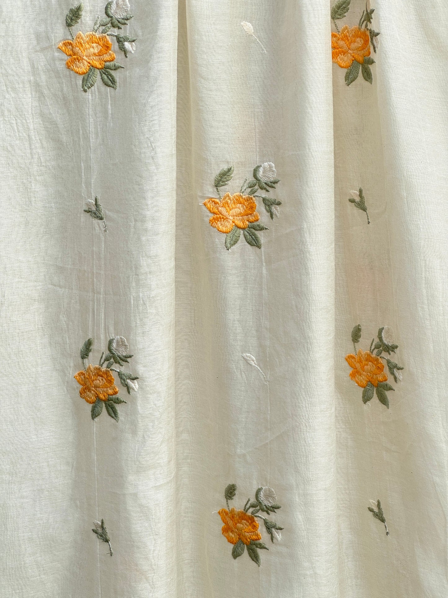 Embroidered 40 gm Banarasi Chanderi Fabric