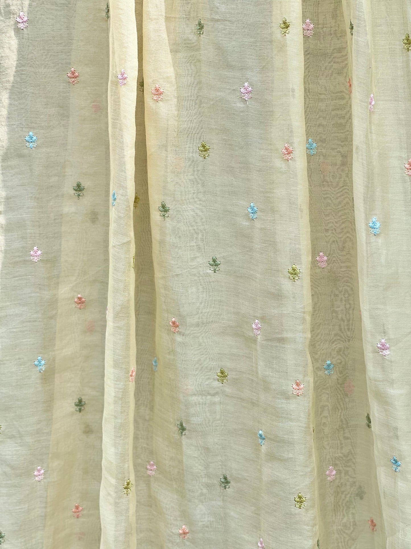 Embroidered 40gm Banarasi Chanderi Fabrics