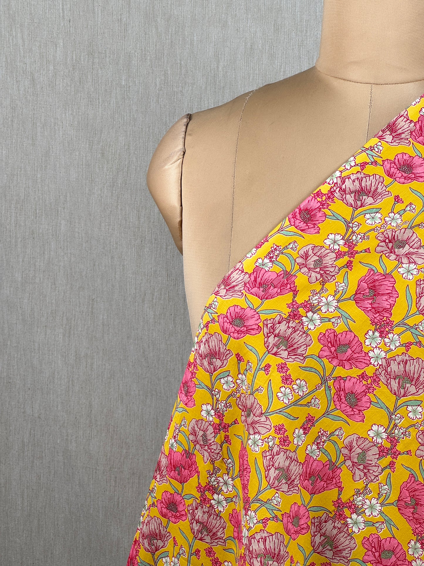 Discharge Printed Cotton Fabric