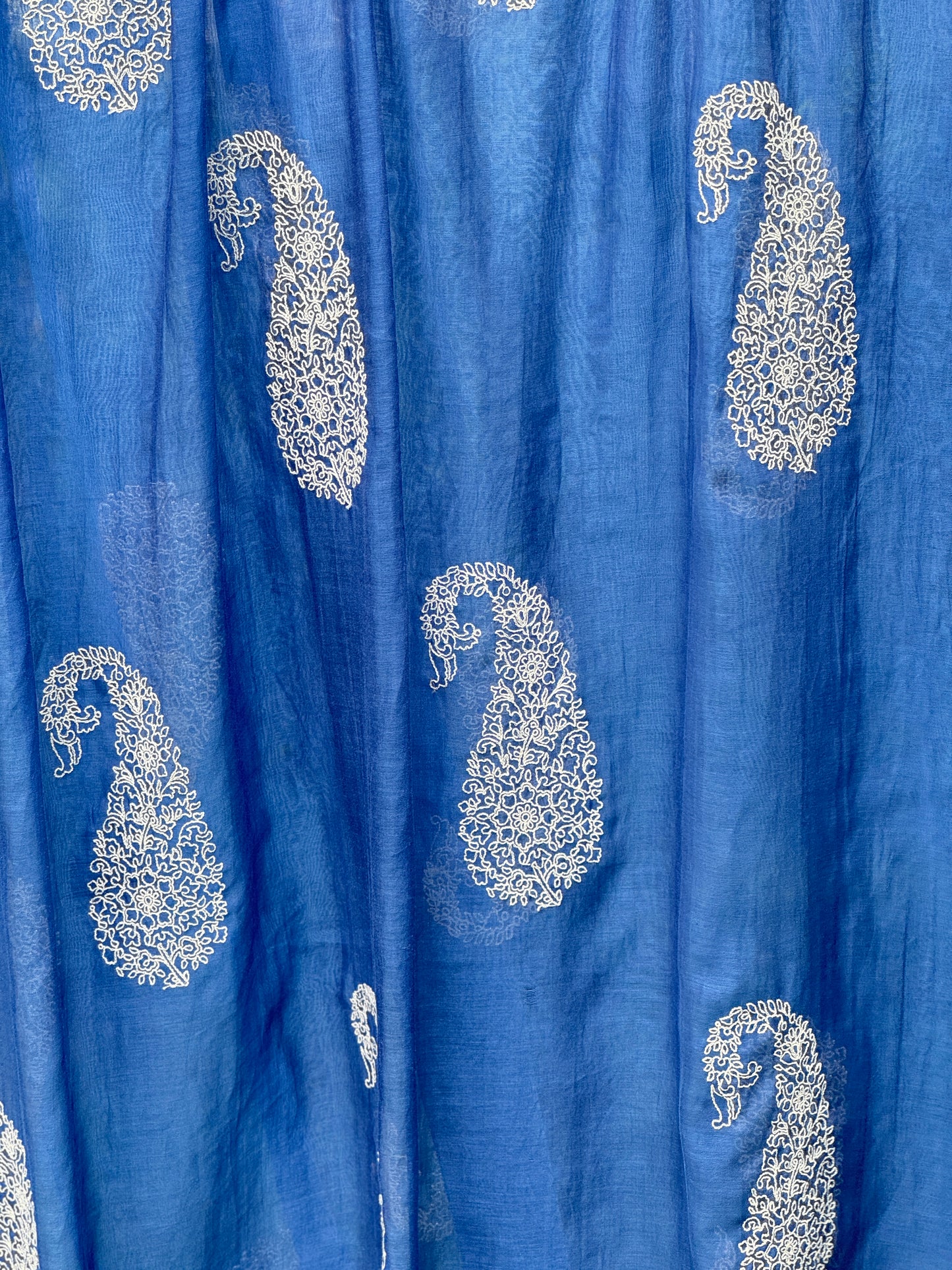 Embroidered 40 gm Banarasi Chanderi Fabric