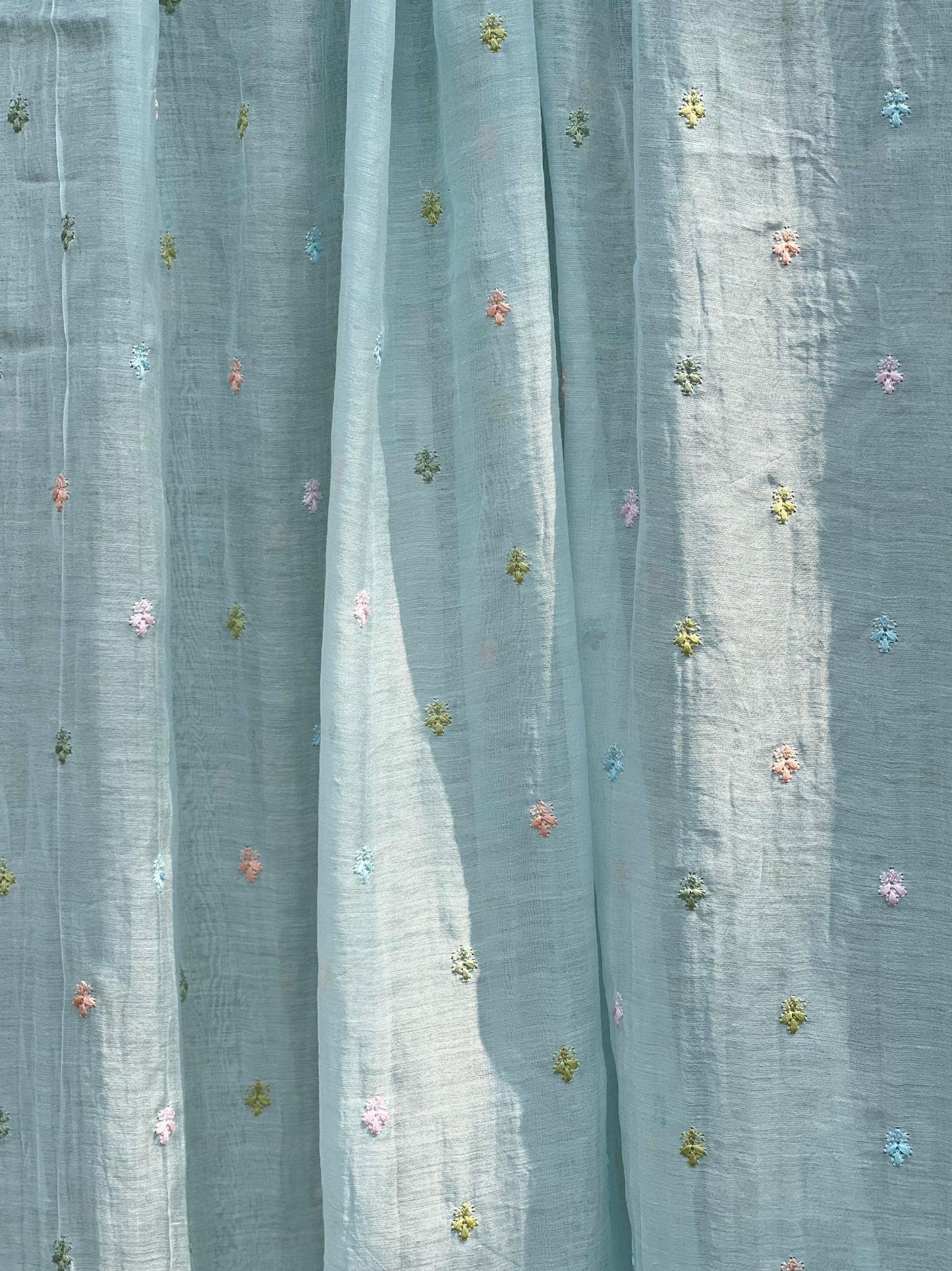 Embroidered 40gm Banarasi Chanderi Fabrics