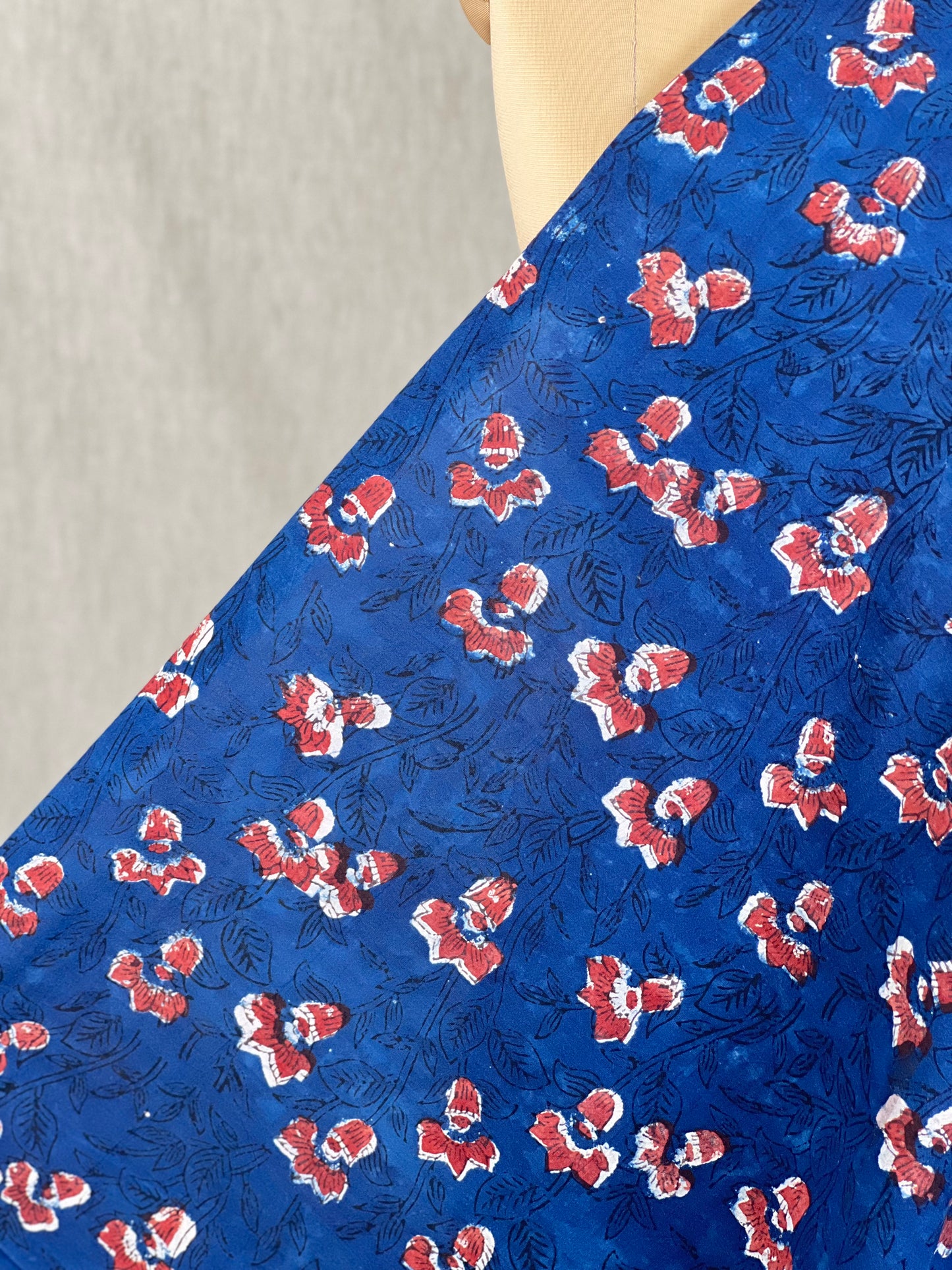 Bagru Hand-Printed Cambric Cotton Fabrics