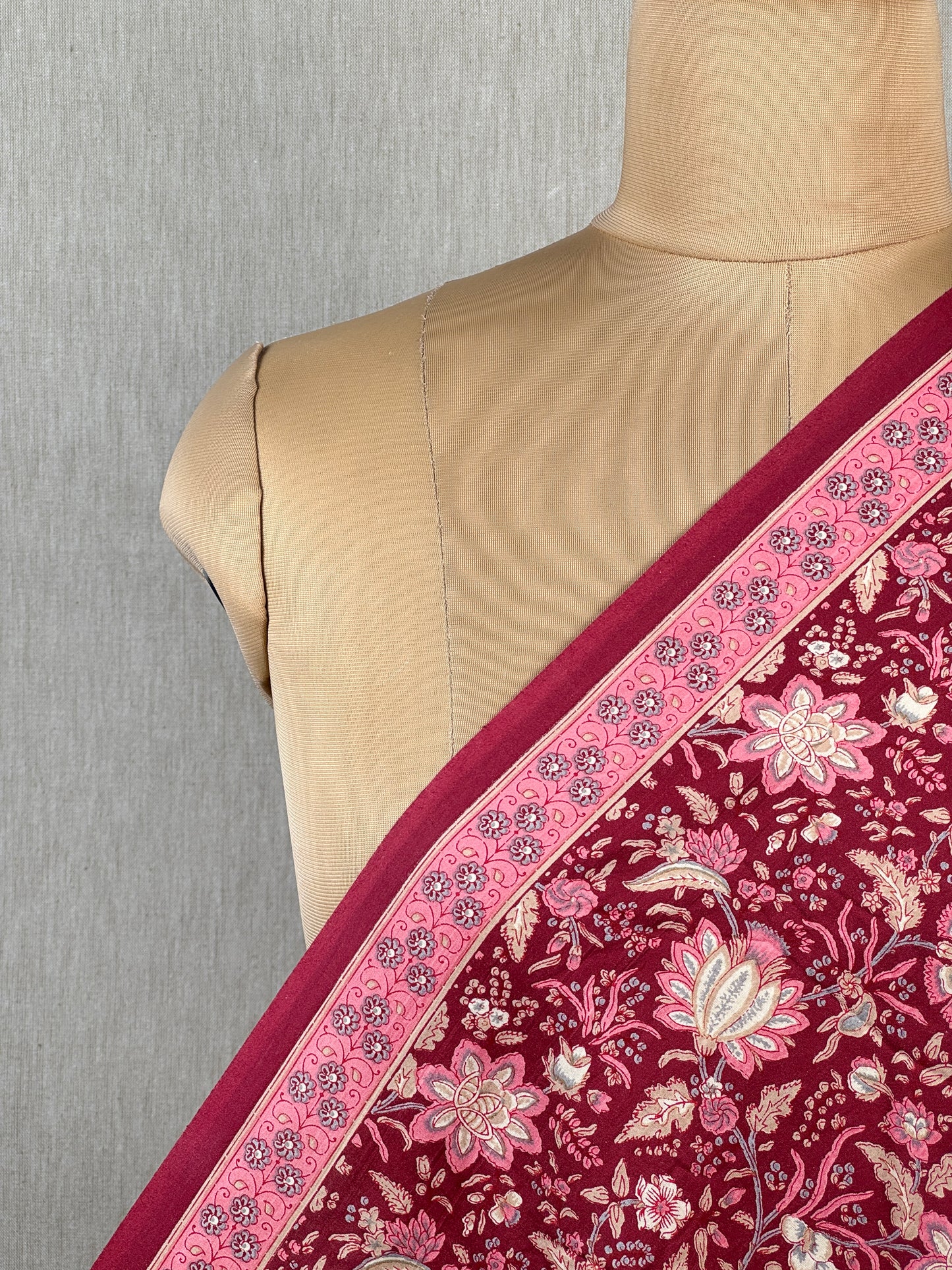 Discharge Printed Cotton Fabric