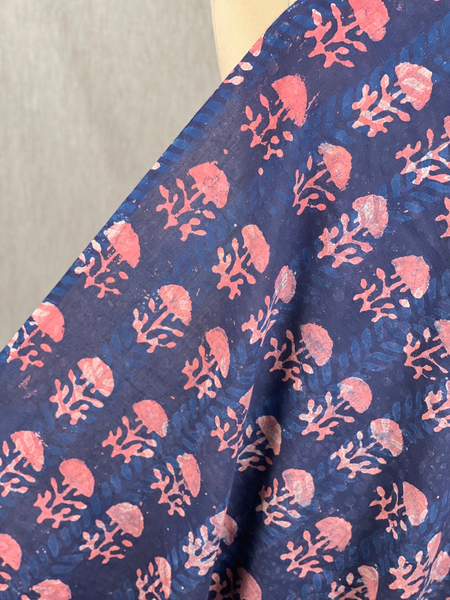 Bagru Hand-Printed Cambric Cotton Fabrics