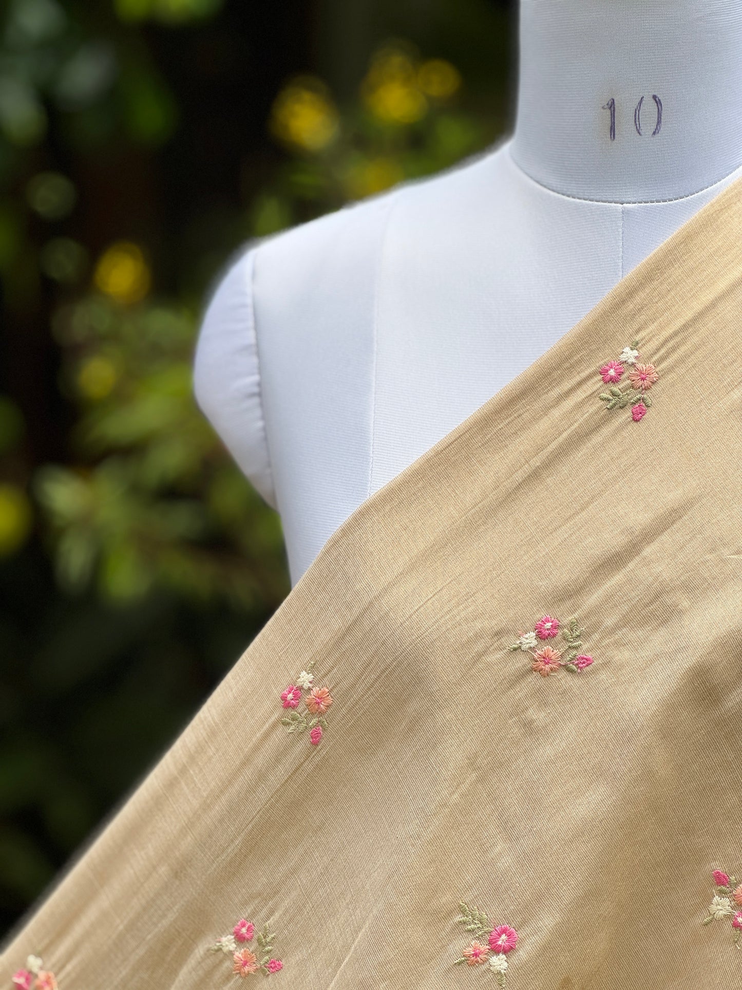 Embroidered Cotton Tissue Fabrics