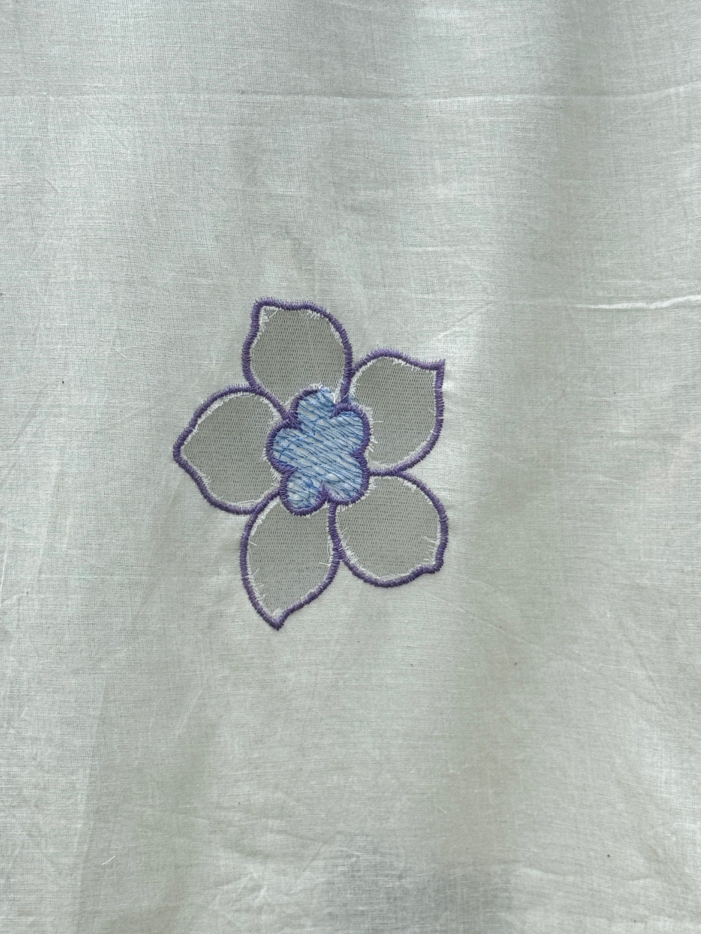 Applique Embroidered Cotton Dupatta