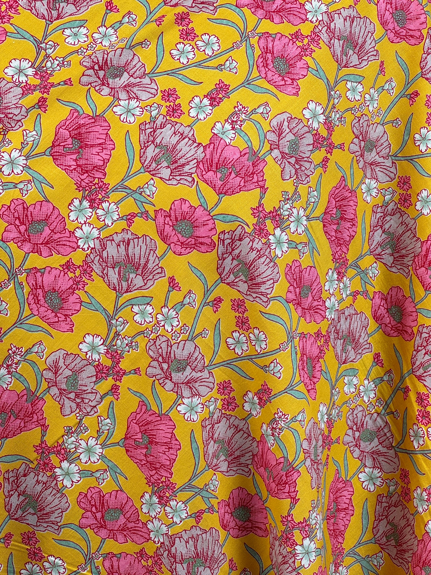 Discharge Printed Cotton Fabric