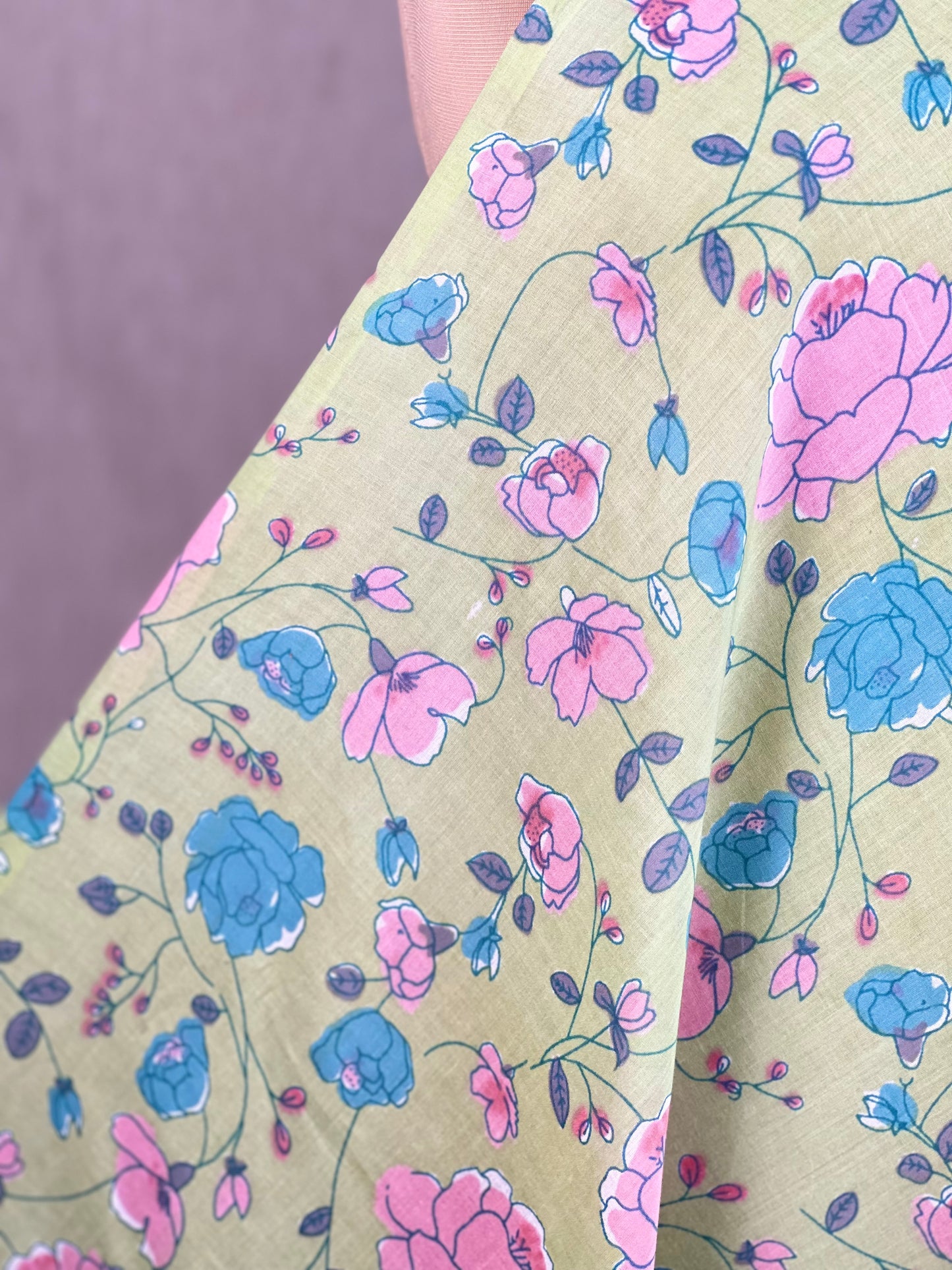 Printed Mulmul Cotton Fabric