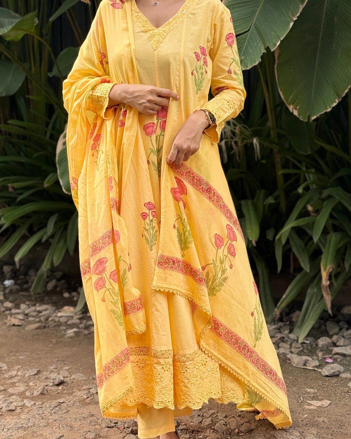 Block Printed Cotton Salwar Suit