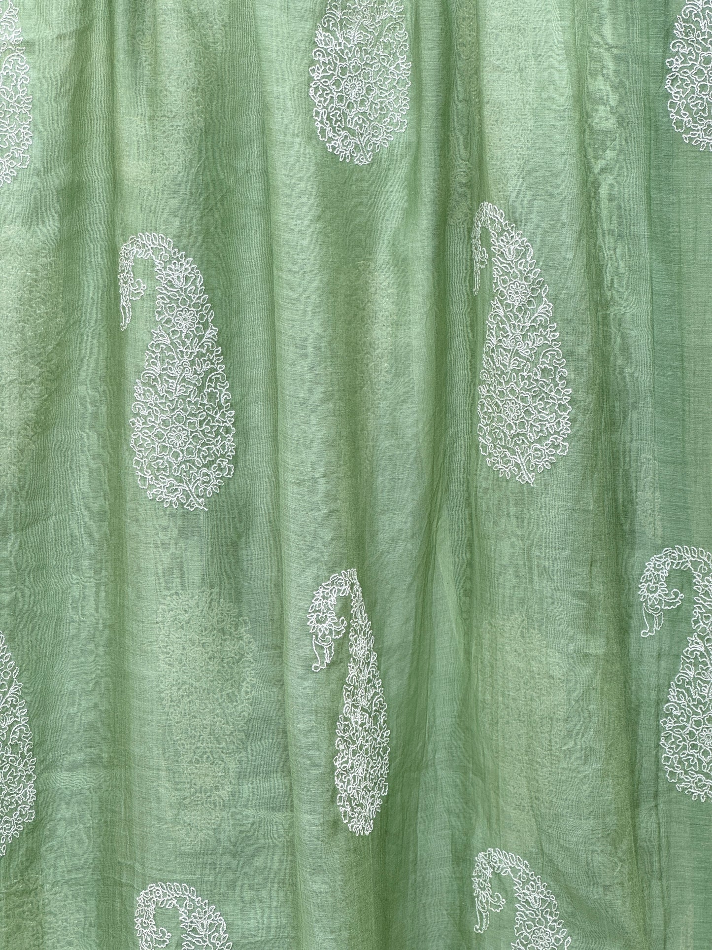 Embroidered 40 gm Banarasi Chanderi Fabric