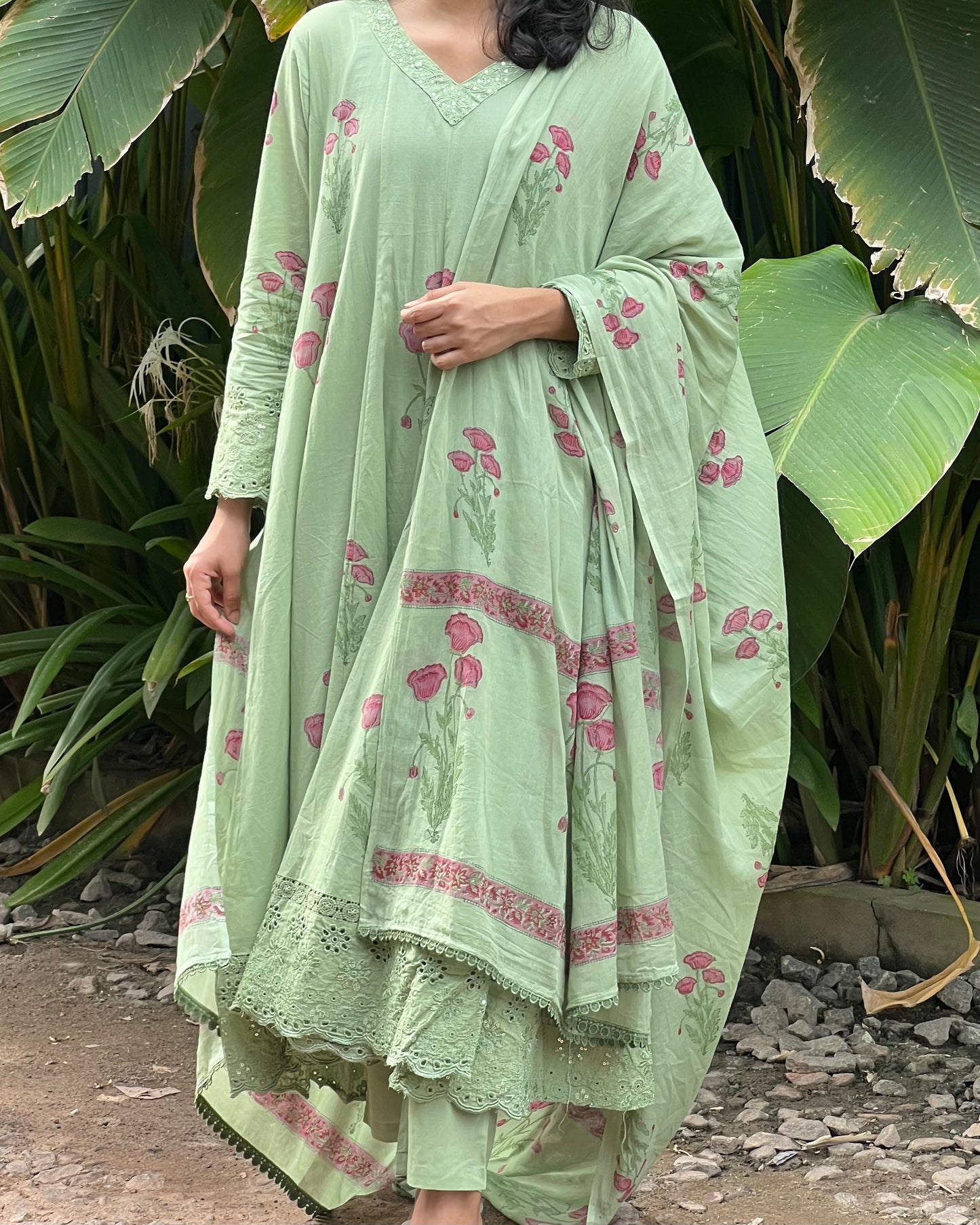 Block Printed Cotton Salwar Suit