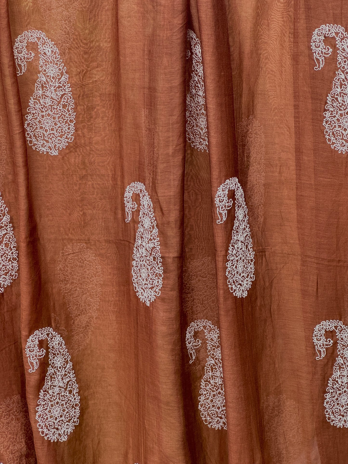 Embroidered 40 gm Banarasi Chanderi Fabric
