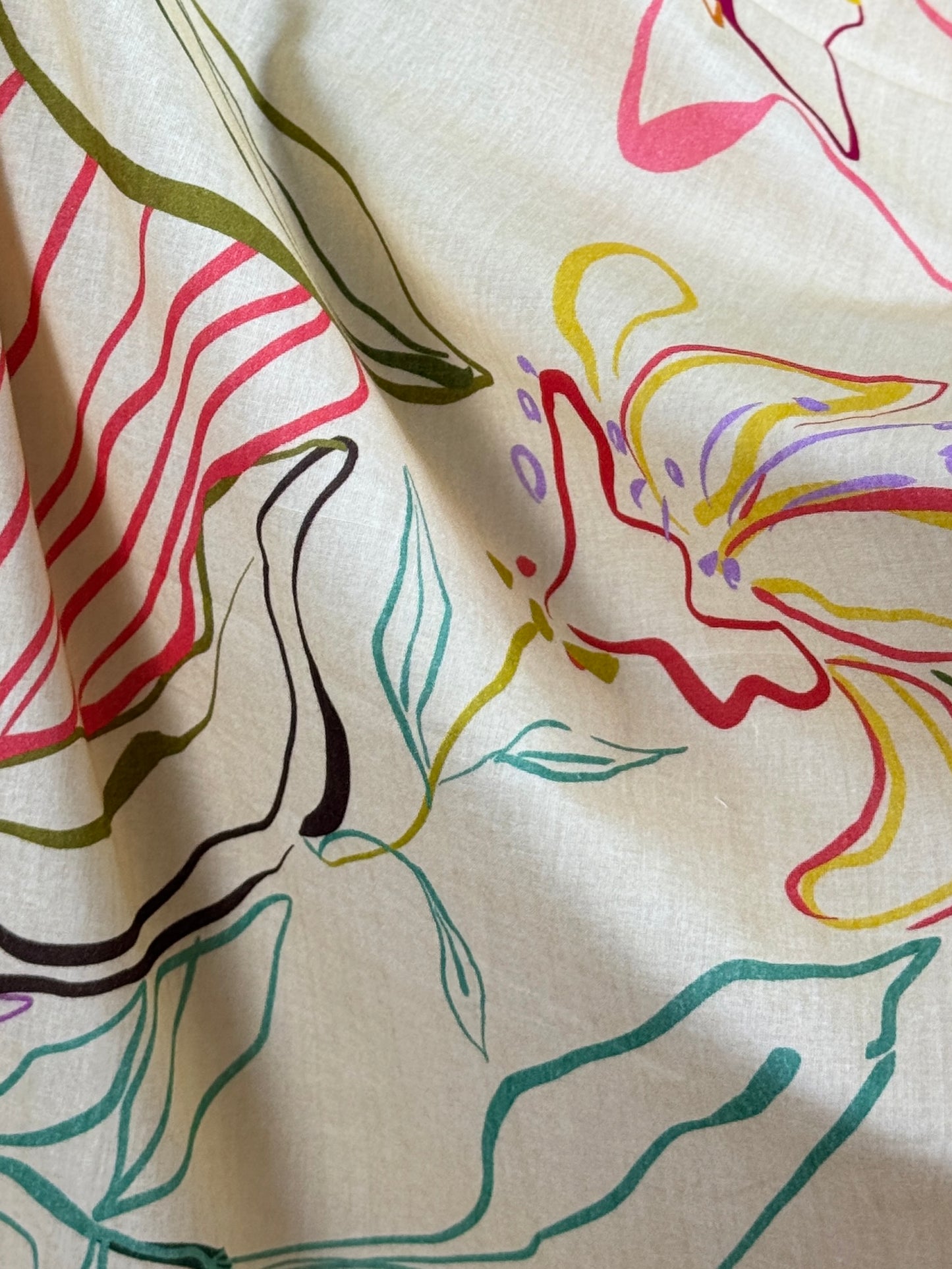 Digital Printed Cambric Cotton Fabric