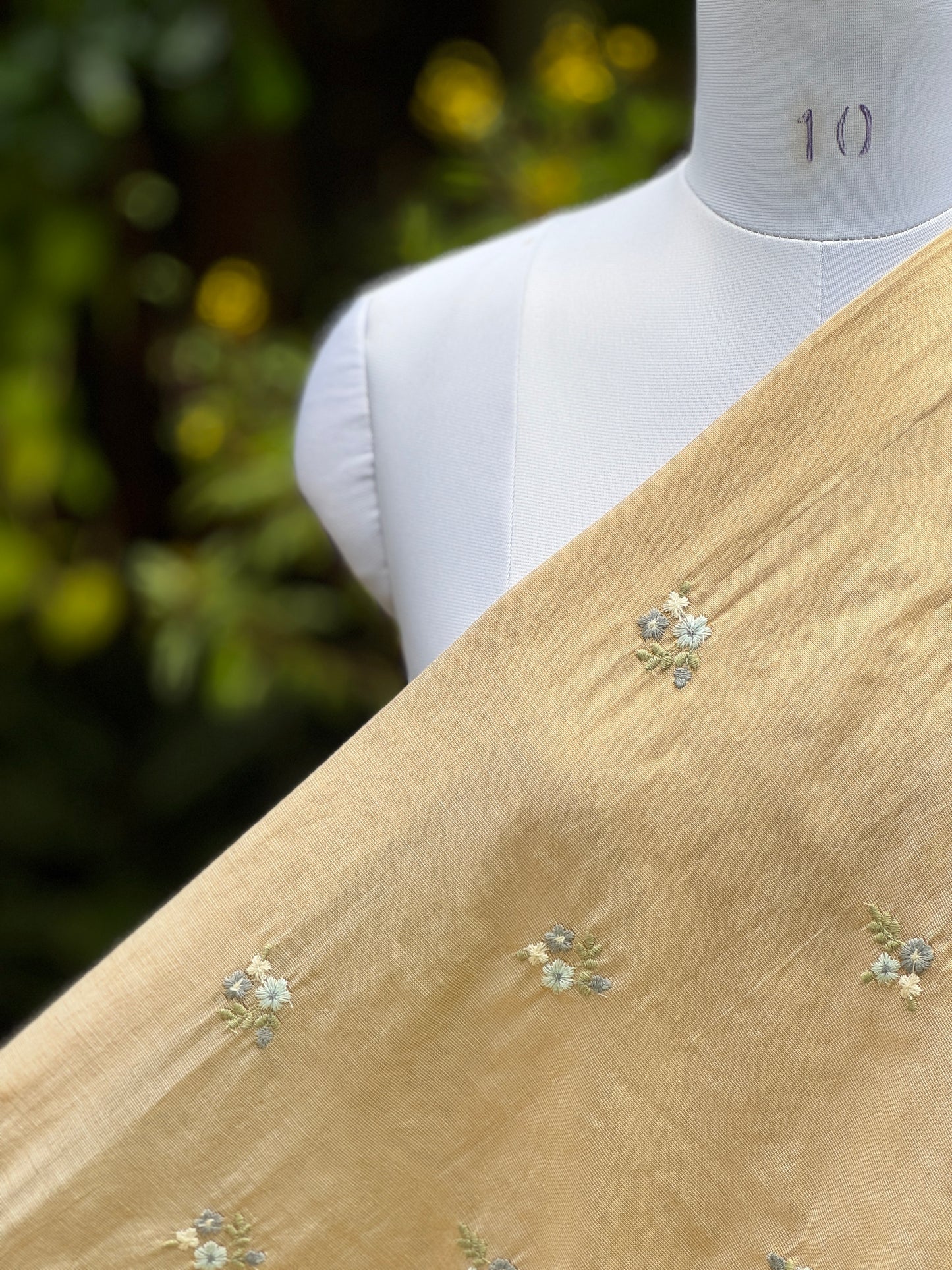 Embroidered Cotton Tissue Fabrics