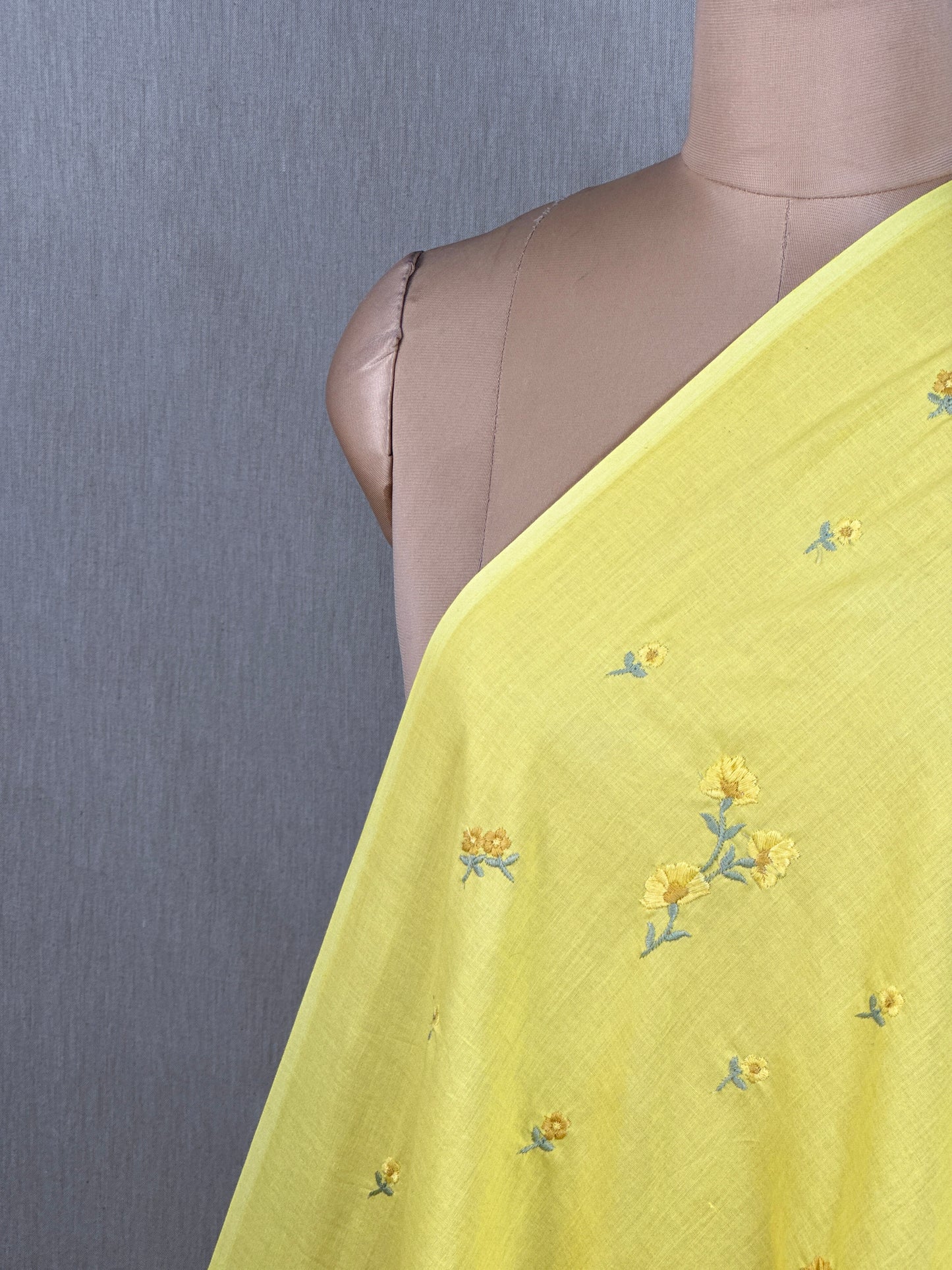 Embroidered Kora Cotton Fabric