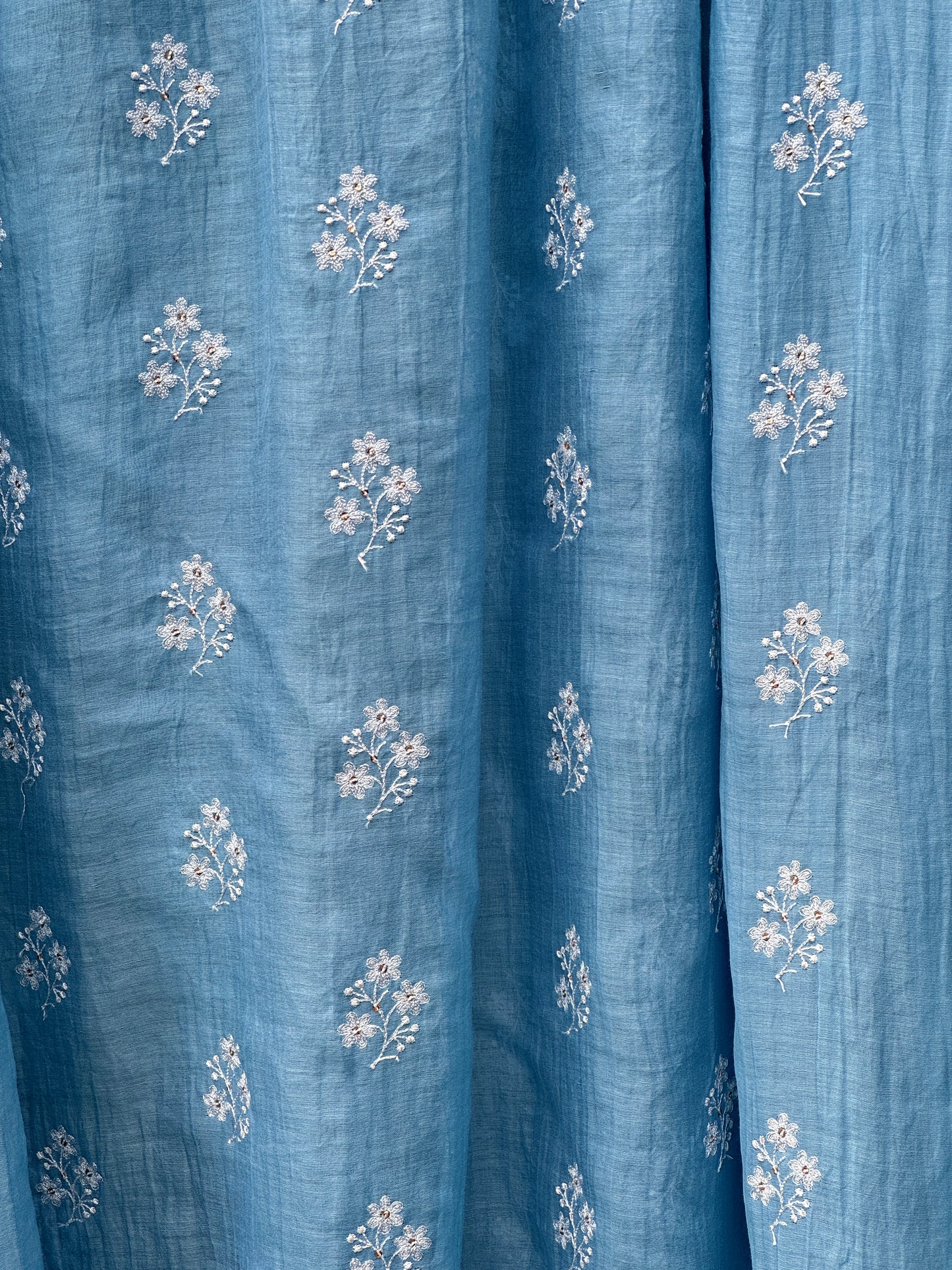 Embroidered 40 gm Banarasi Chanderi Fabric