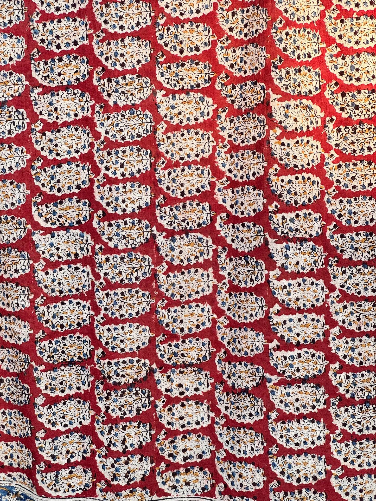 Block Printed Mulmul Cotton Dupatta