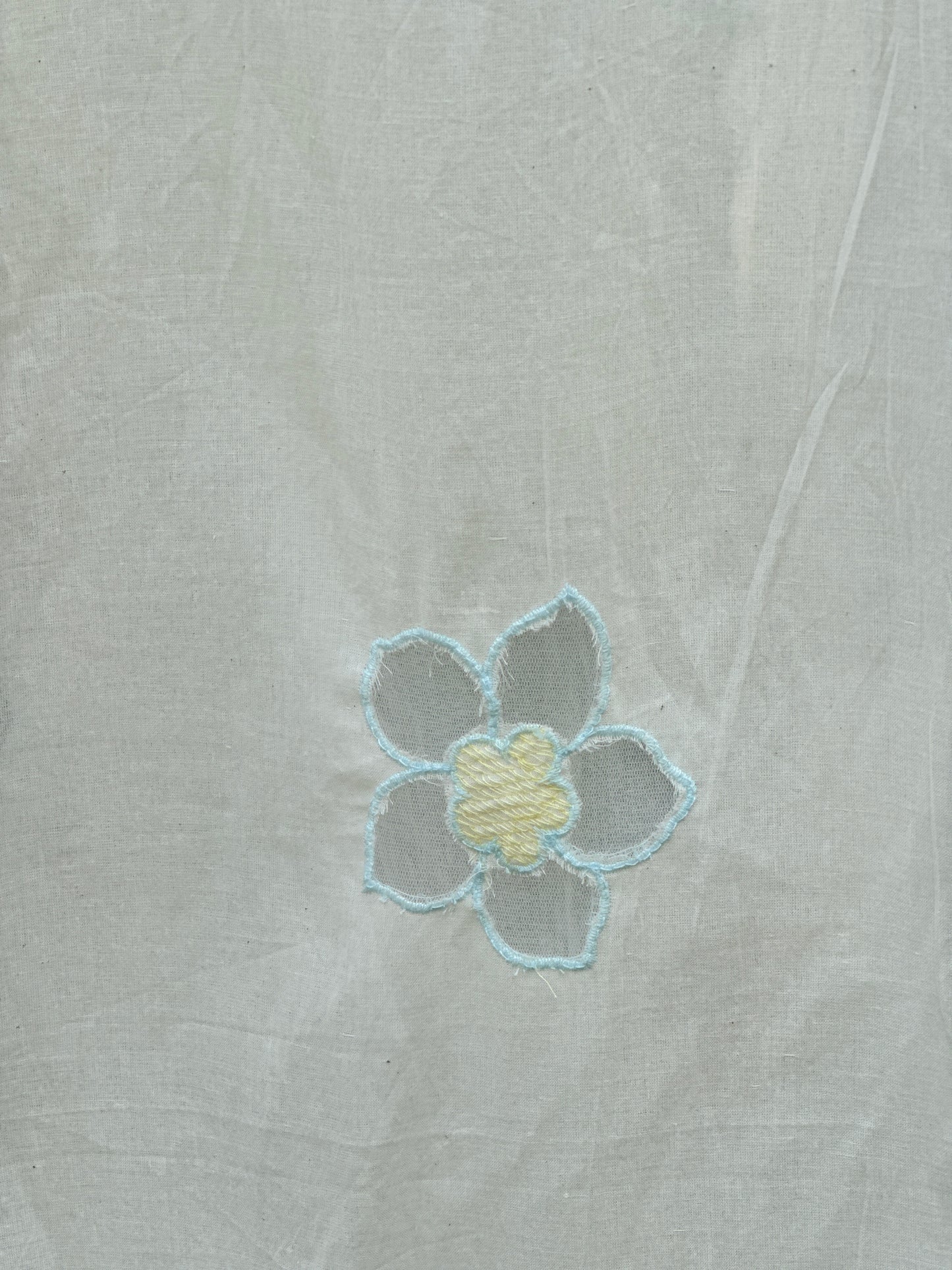 Applique Embroidered Kora Cotton Dupatta