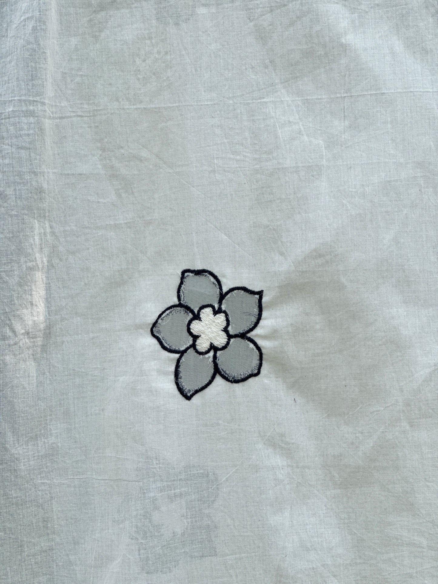 Applique Embroidered Kora Cotton Dupatta