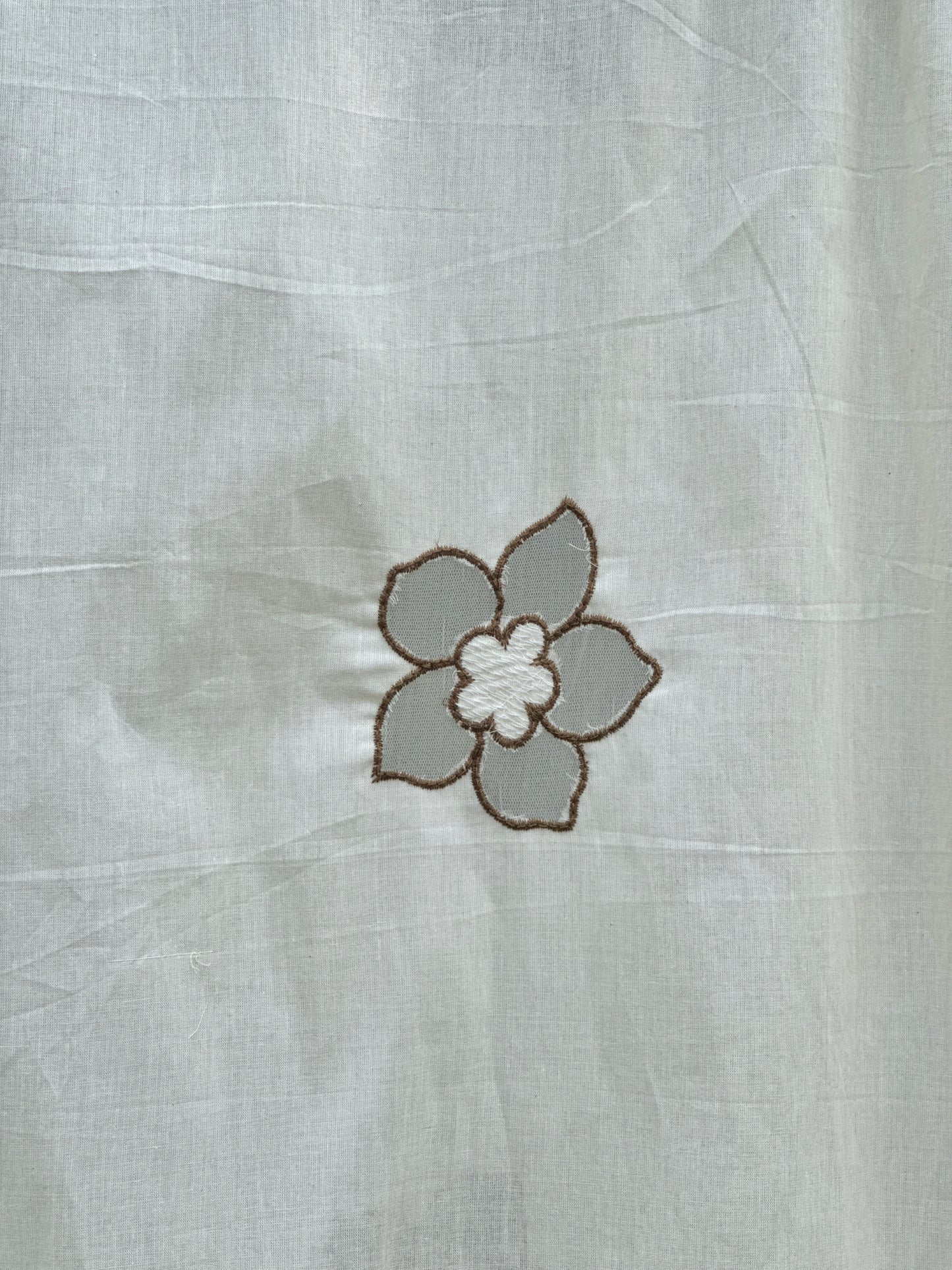 Applique Embroidered Kora Cotton Dupatta