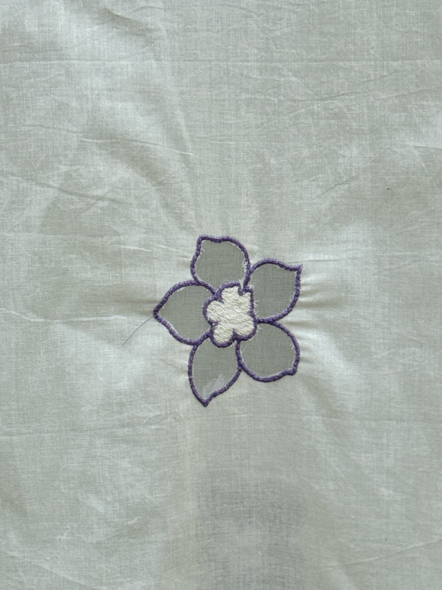 Applique Embroidered Kora Cotton Dupatta