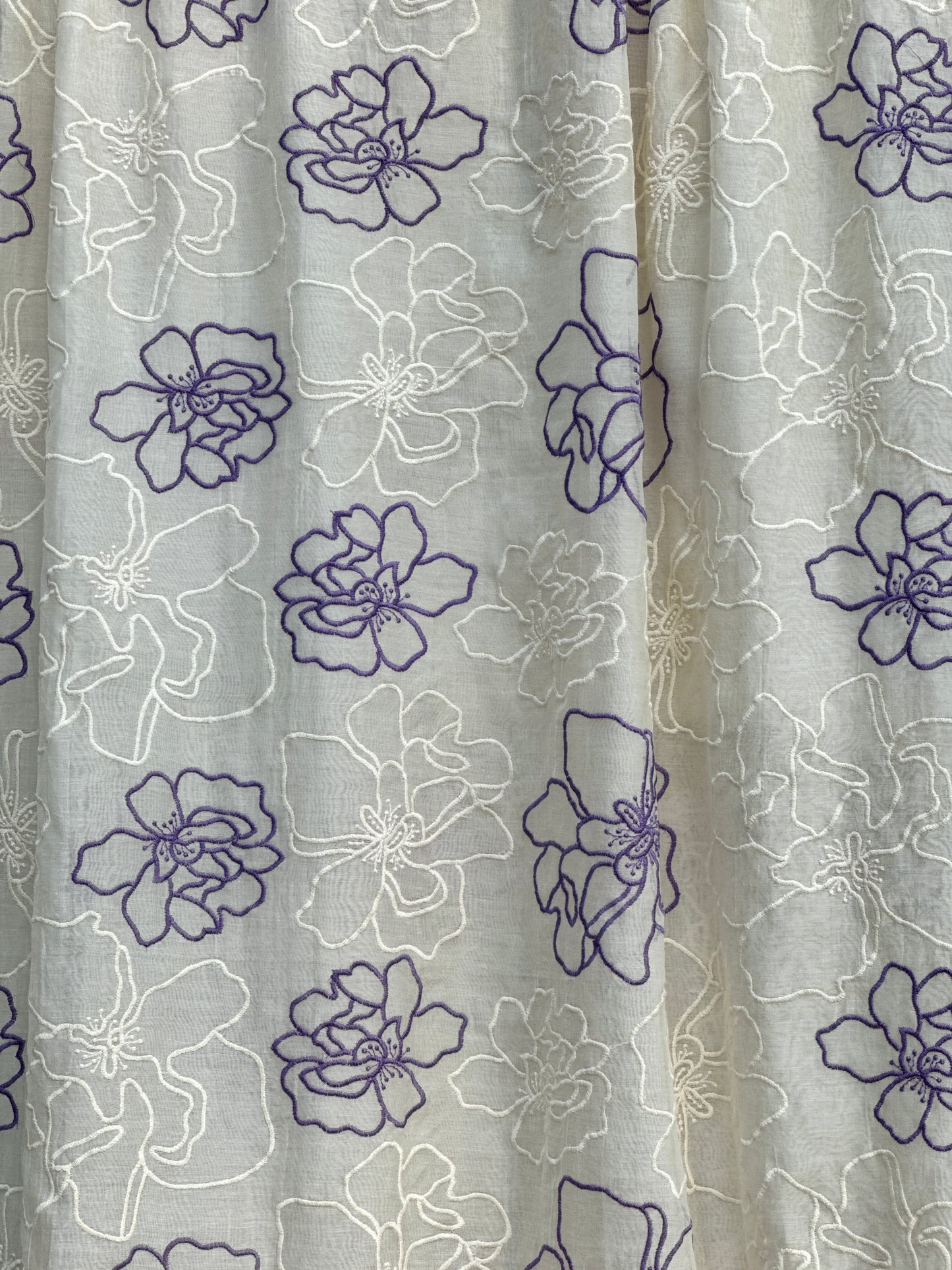 Embroidered 40 gm Banarasi Chanderi Fabric