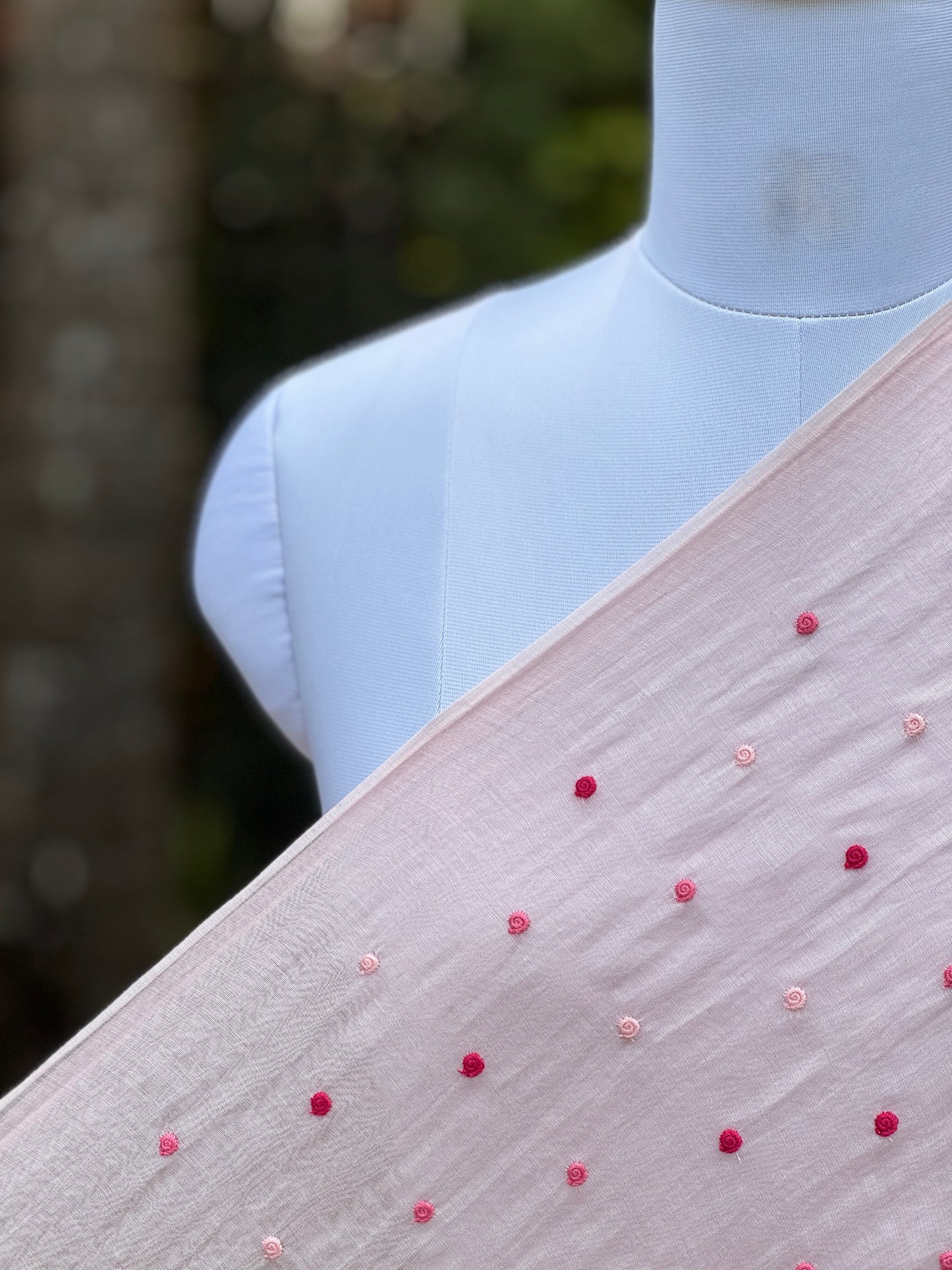 Embroidered 40gm Banarasi Chanderi Fabrics