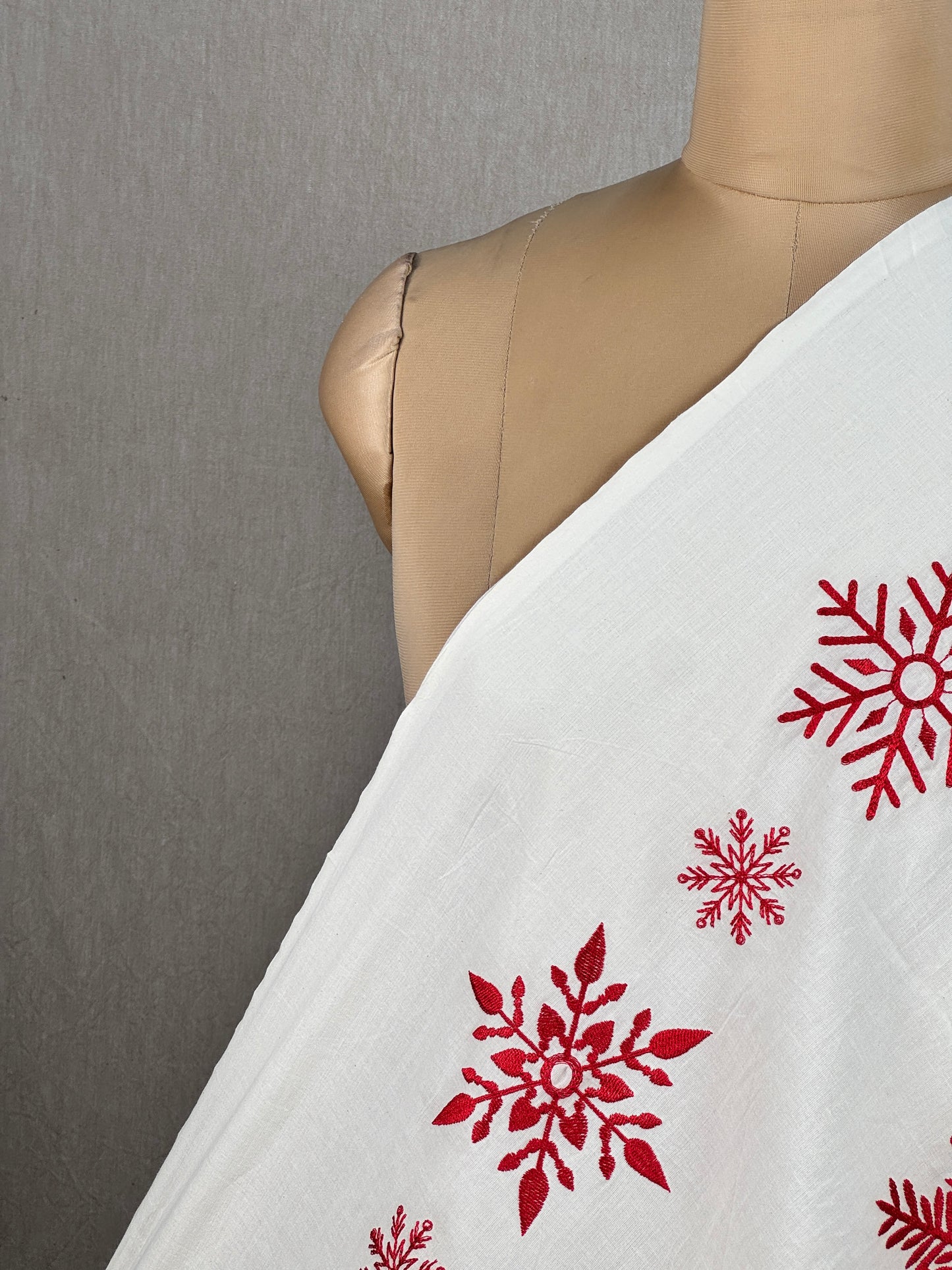 Embroidered Kora Cotton Fabric