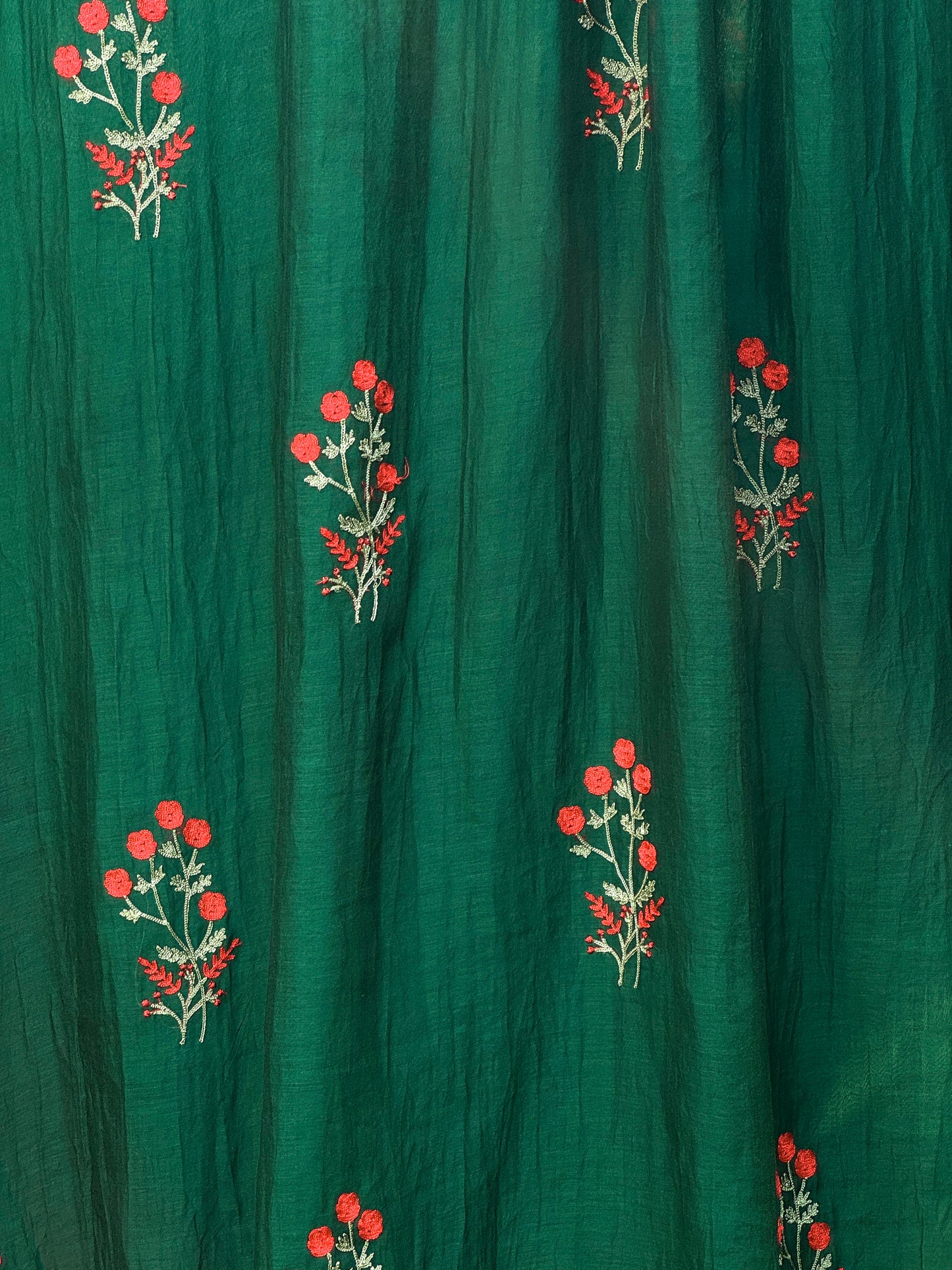 Embroidered 40gm Banarasi Chanderi Fabrics