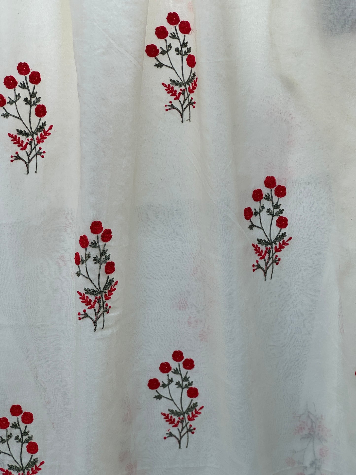 Embroidered 40gm Banarasi Chanderi Fabrics