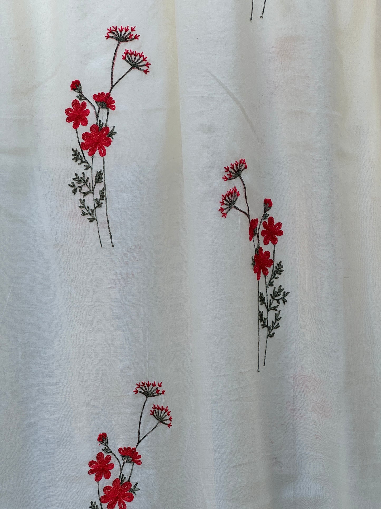 Embroidered 40gm Banarasi Chanderi Fabrics