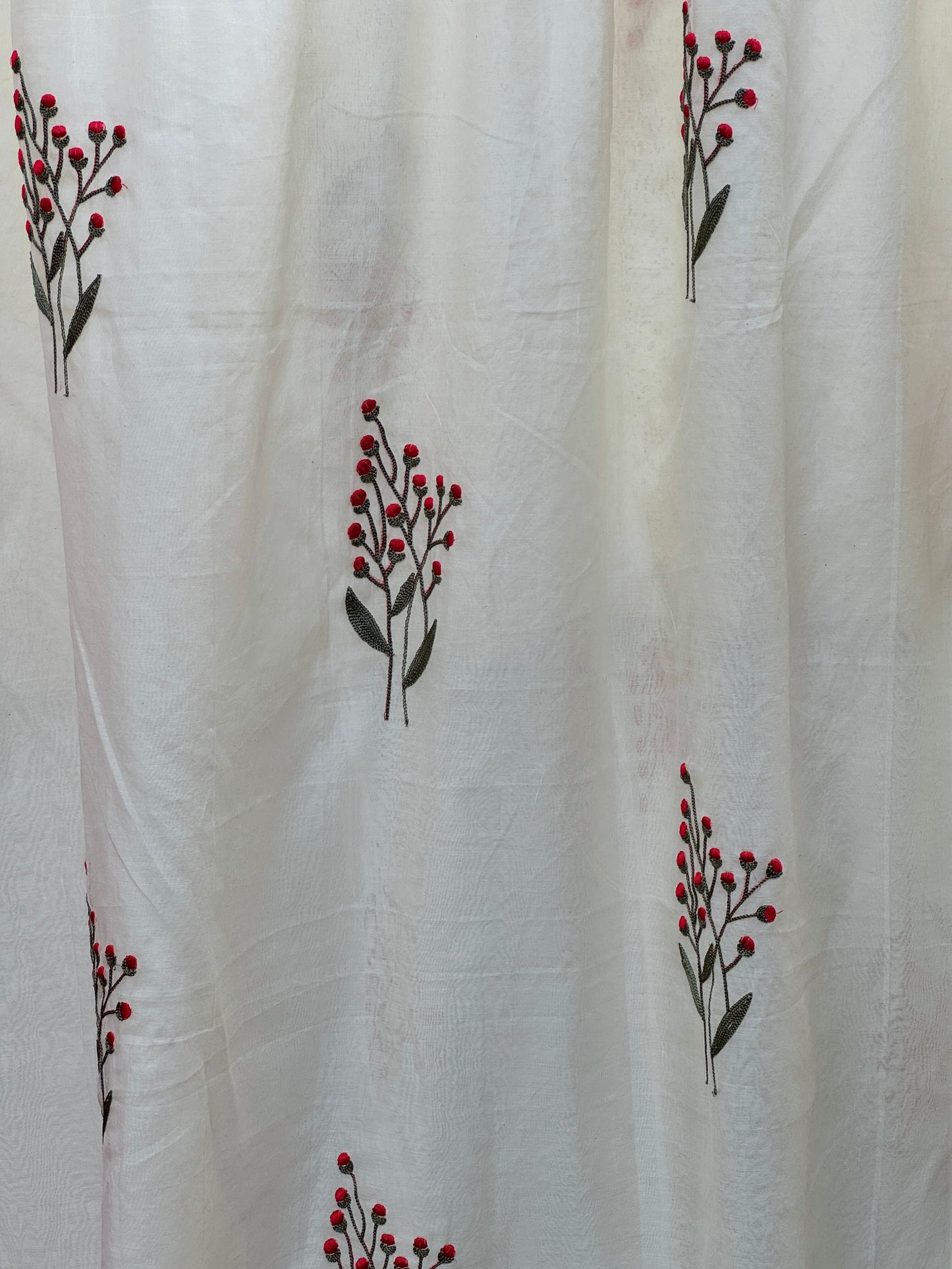 Embroidered 40gm Banarasi Chanderi Fabrics