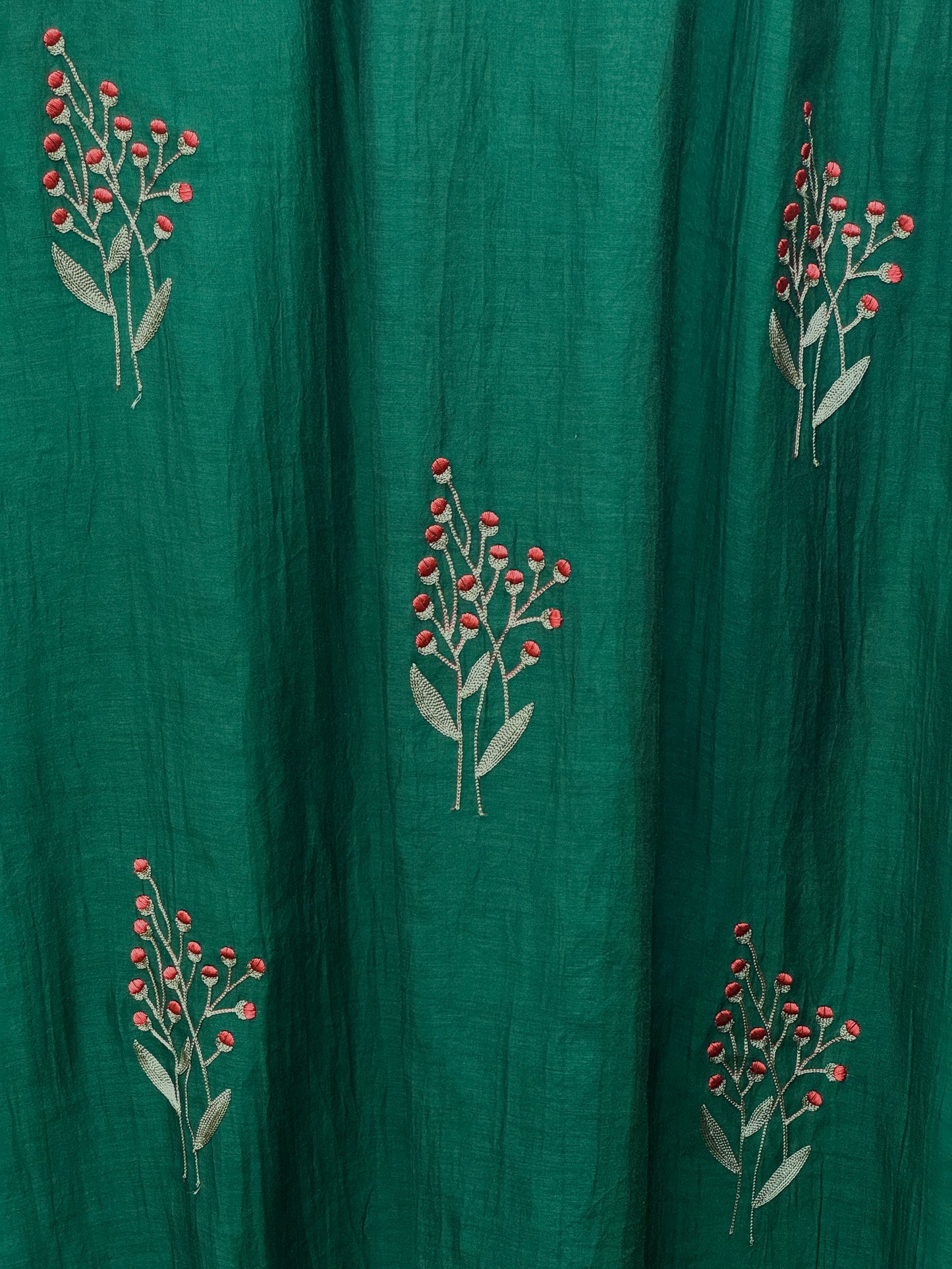 Embroidered 40gm Banarasi Chanderi Fabrics