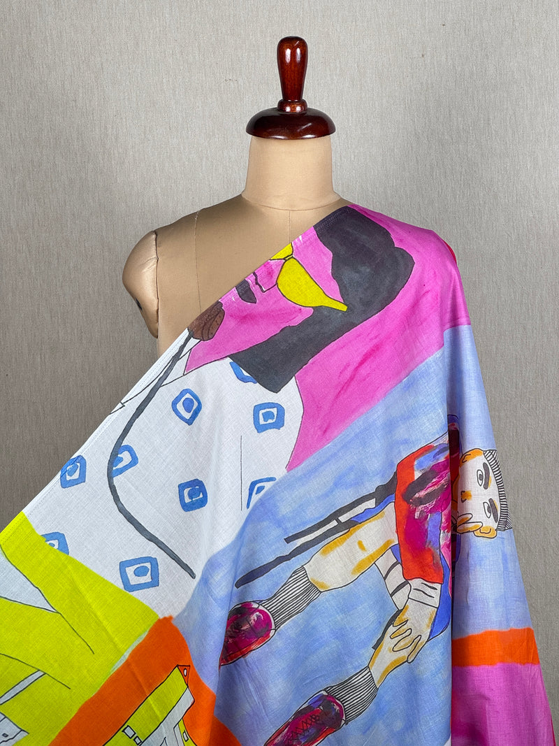 Digital Printed Mul Cotton Fabrics