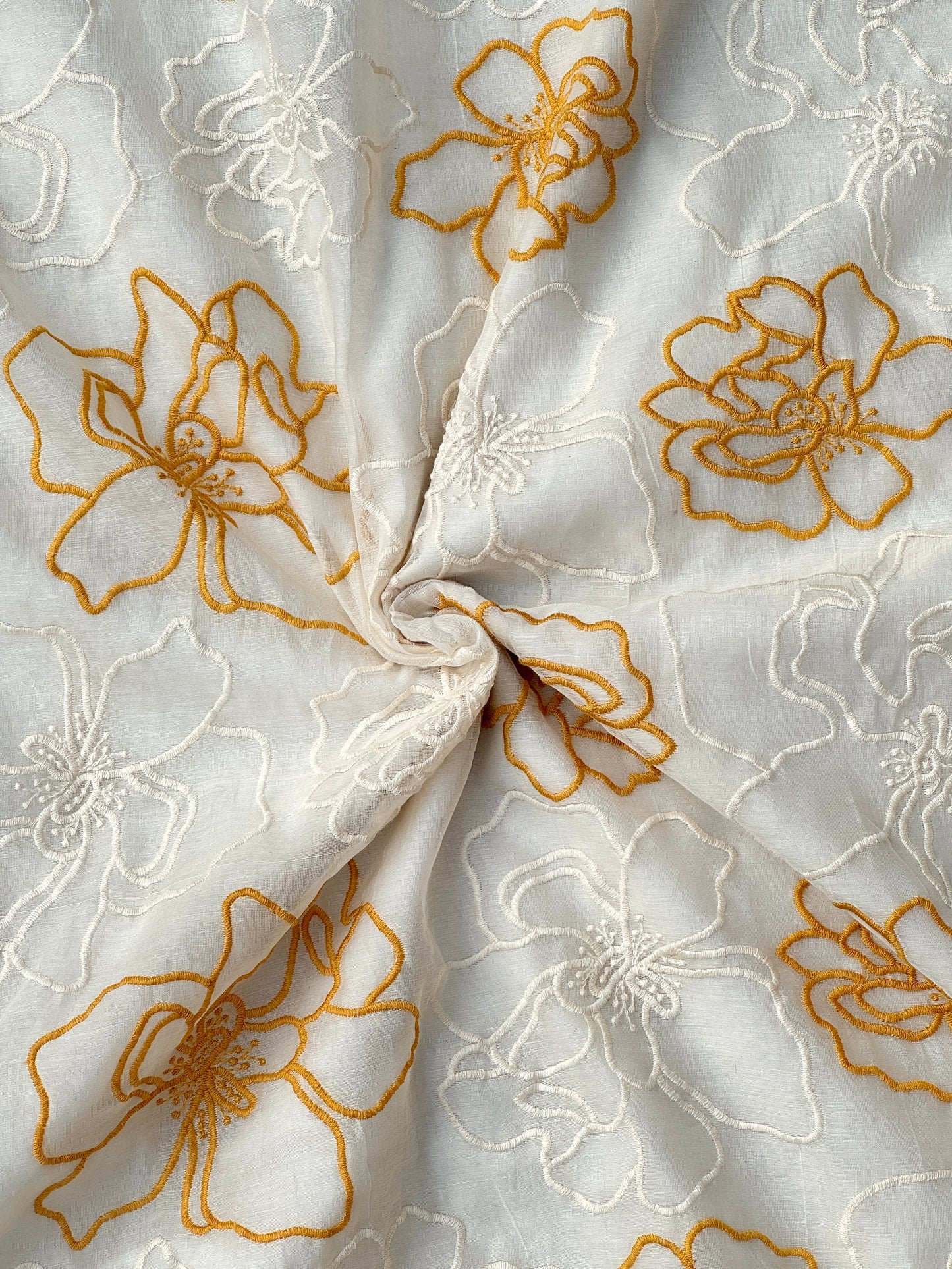 Embroidered Banarasi Chanderi Fabric