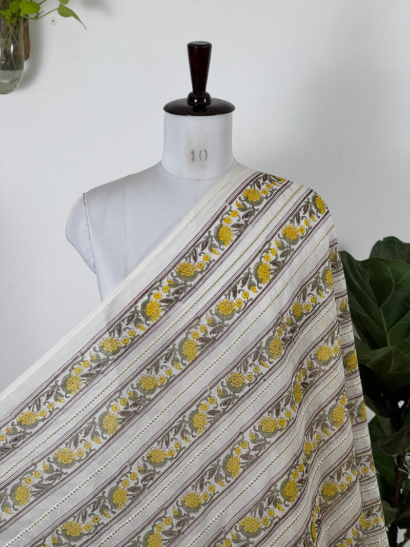 Block Printed Gotta Patti Banarasi Chanderi Fabrics