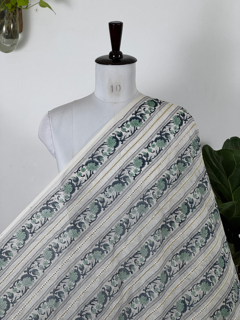 Block Printed Gotta Patti Banarasi Chanderi Fabrics