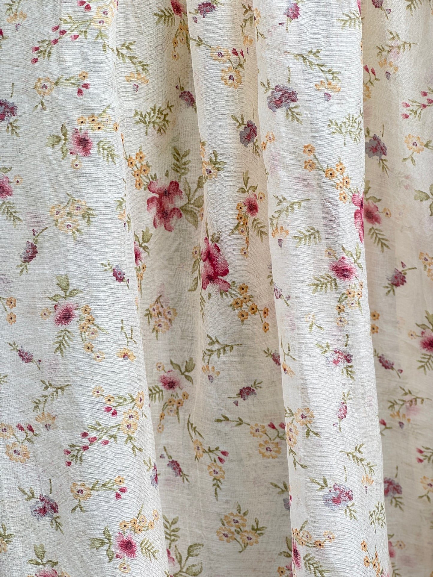 Printed Malai Chanderi Fabric