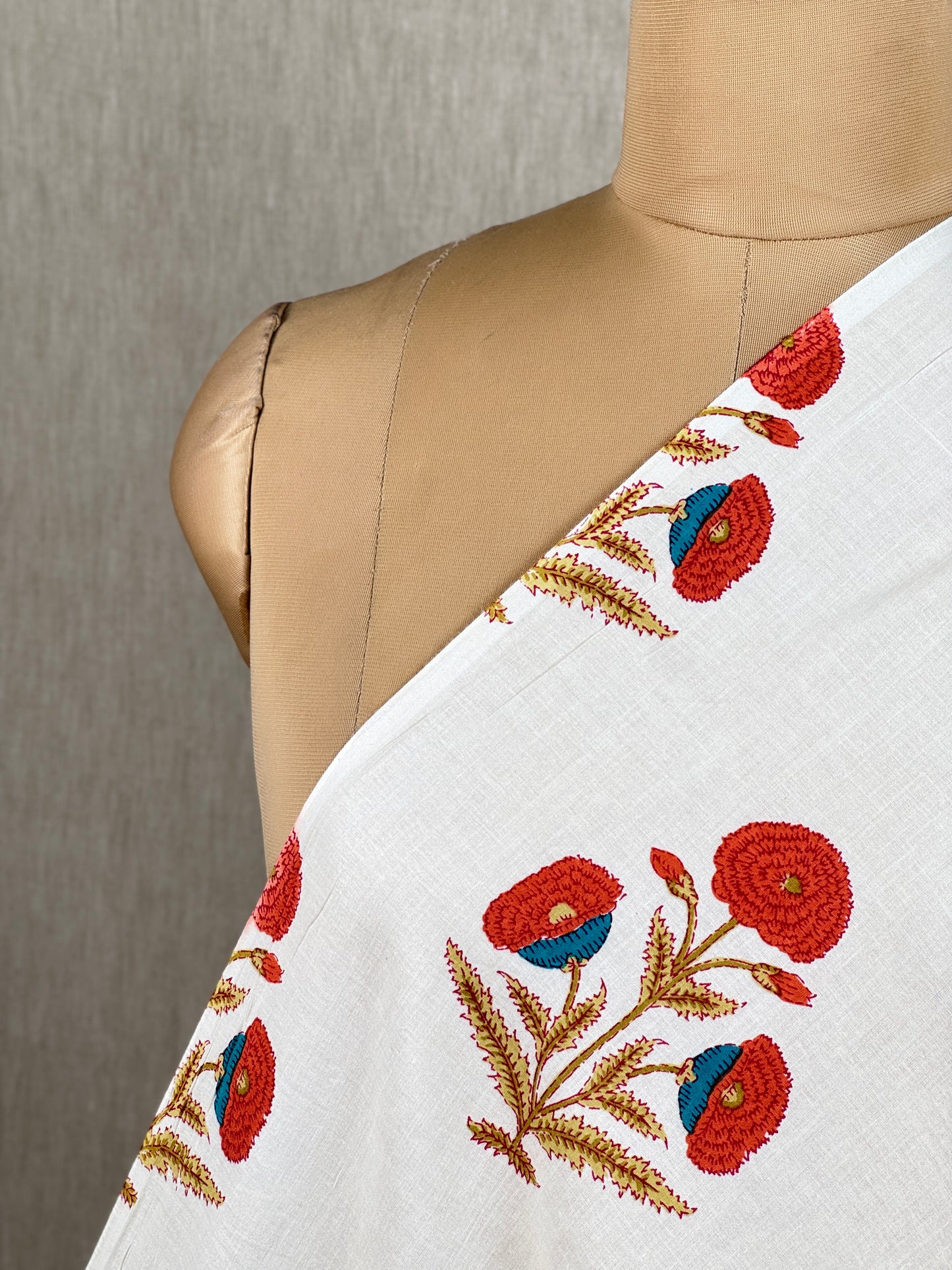 Printed Mulmul Cotton Fabric