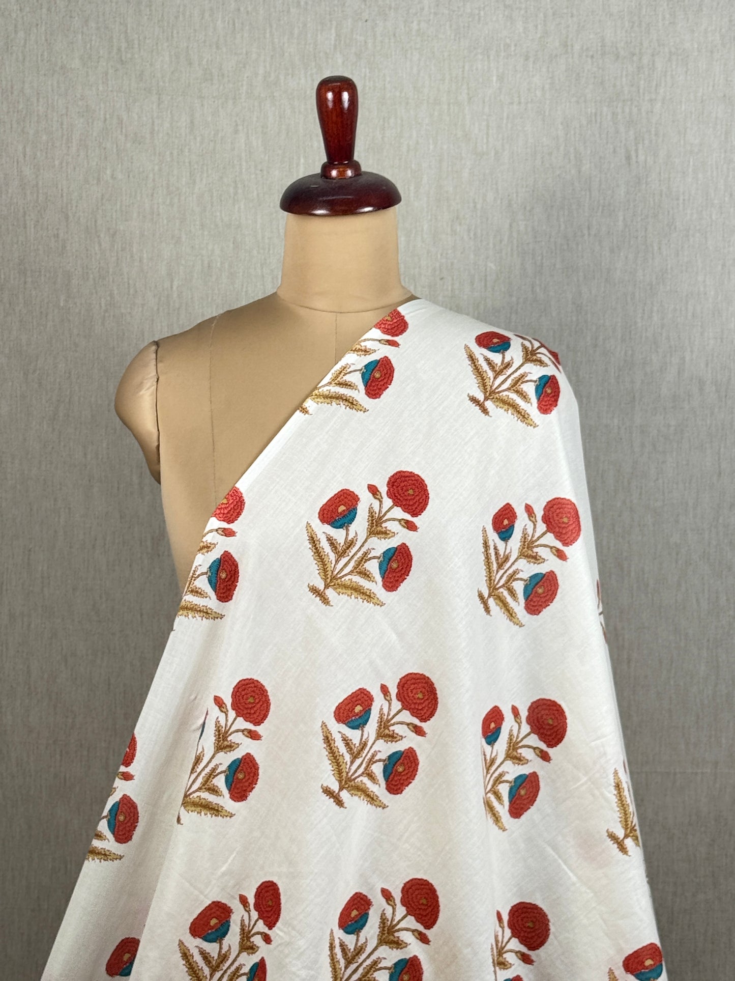 Printed Mulmul Cotton Fabric