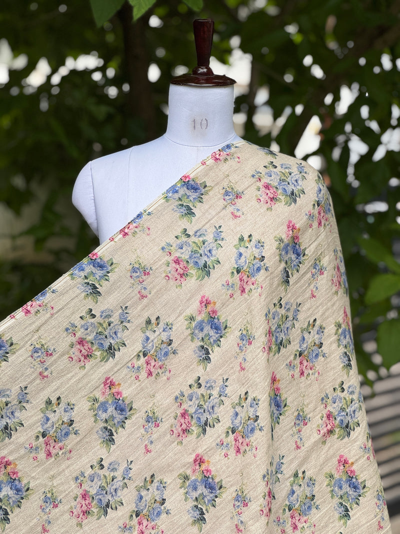 Digital Printed 40 Lee Raw Linen Fabric
