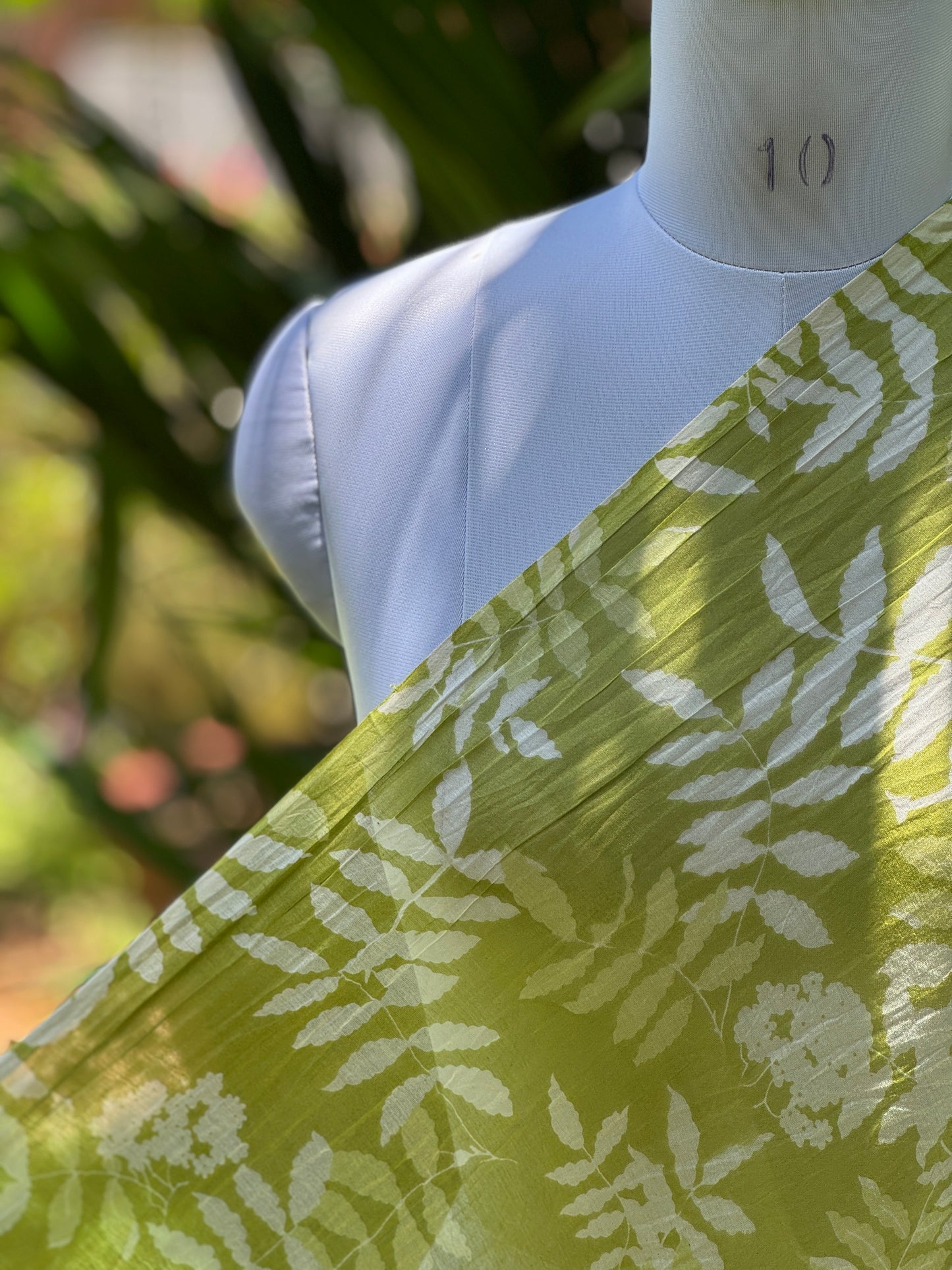 Printed Malai Chanderi Fabric