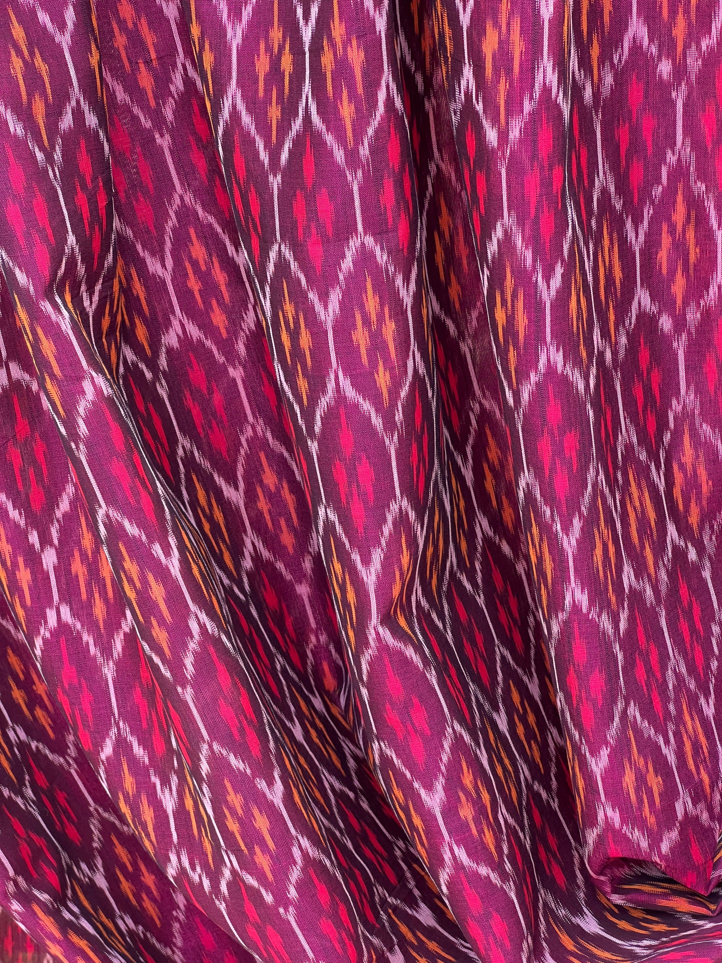 Silk by Cotton Ikat Fabrics