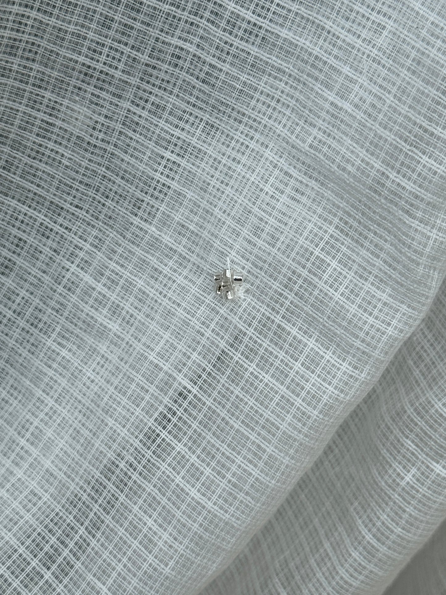 Embroidered Kota Fabric
