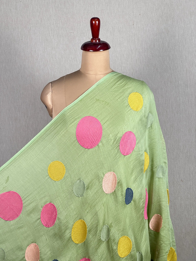 Embroidered 40gm Banarasi Chanderi Fabrics