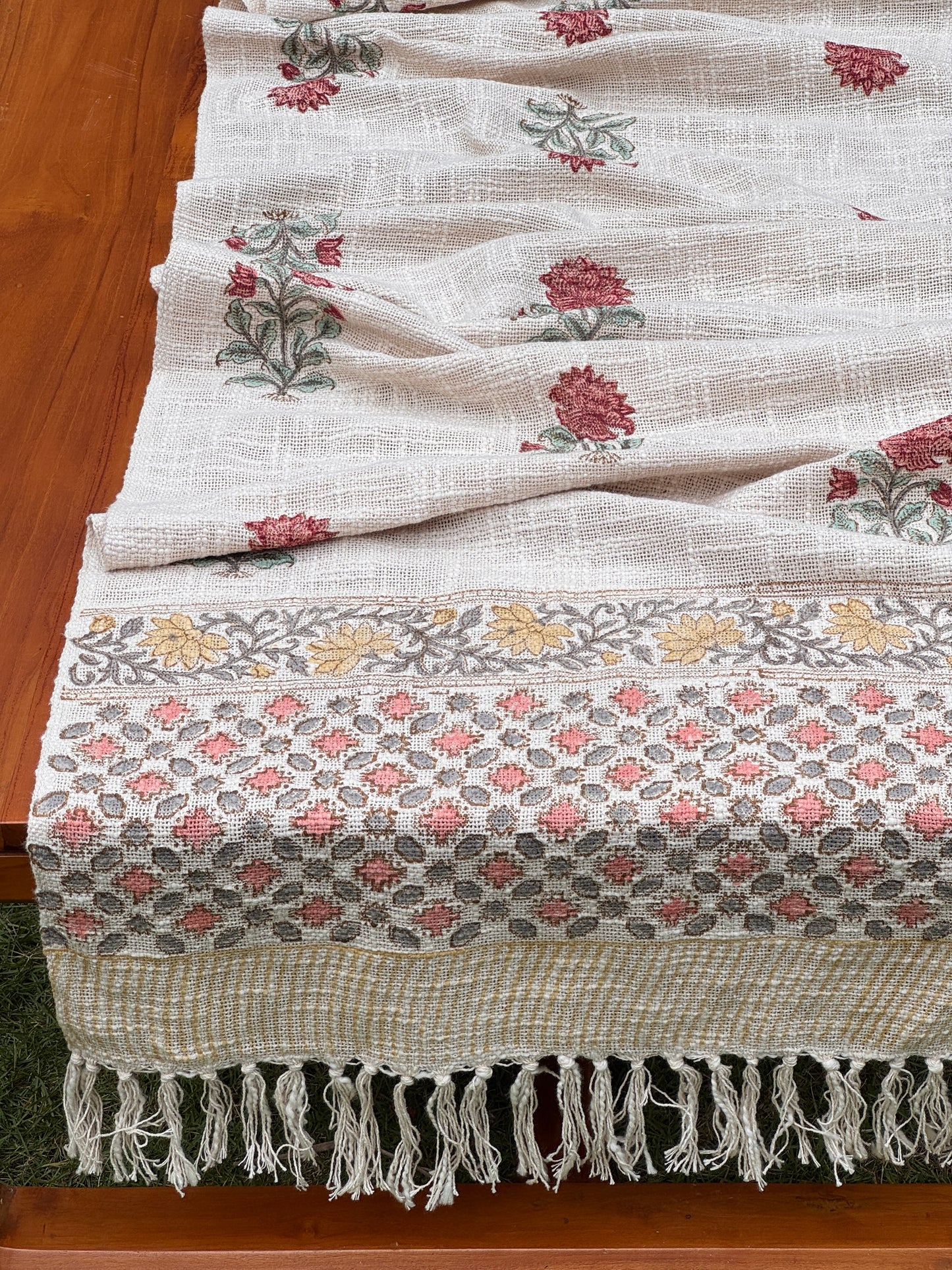 Block Printed Jute Table Runners