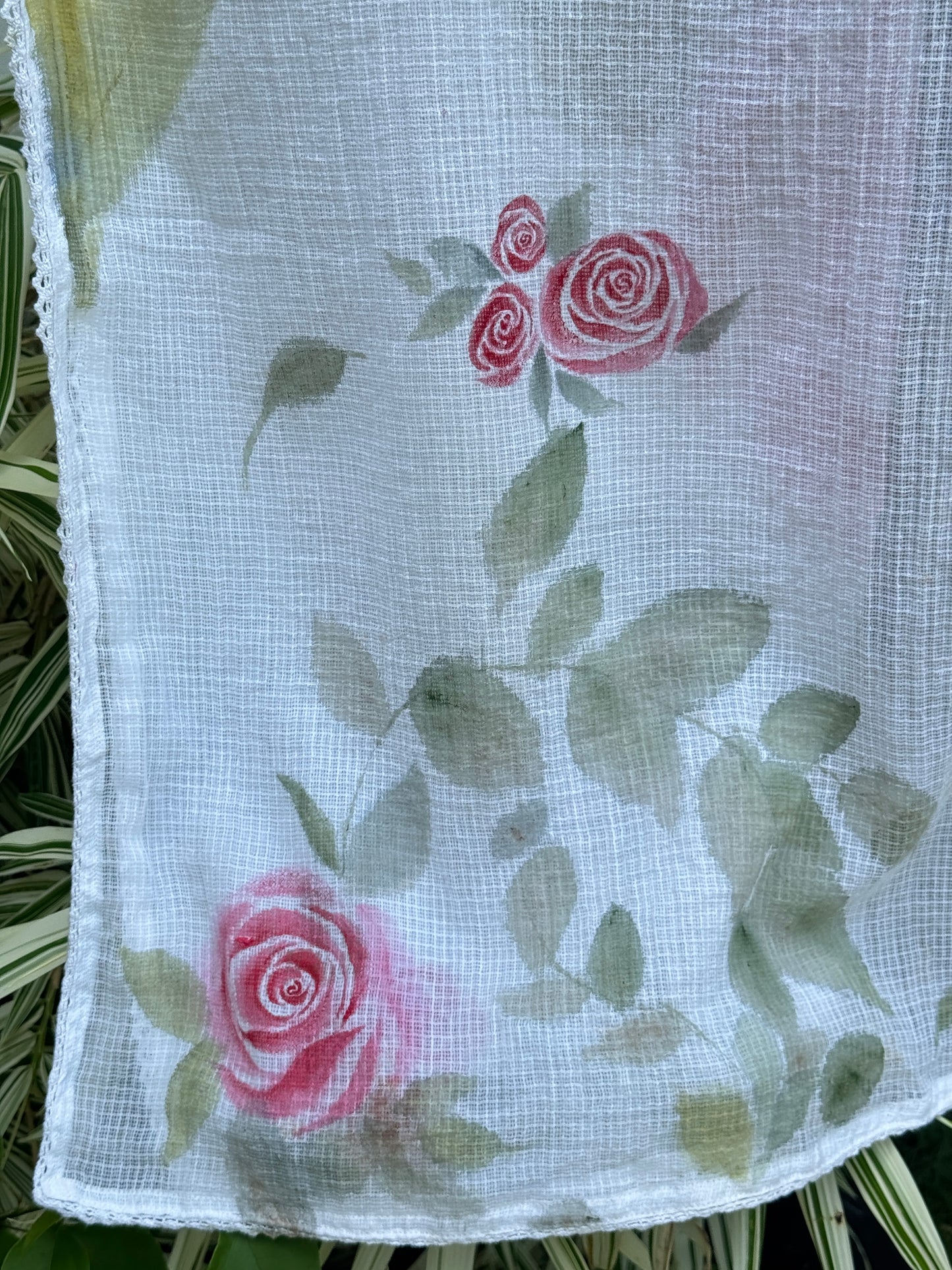 Hand Painted Kota Doria Dupatta