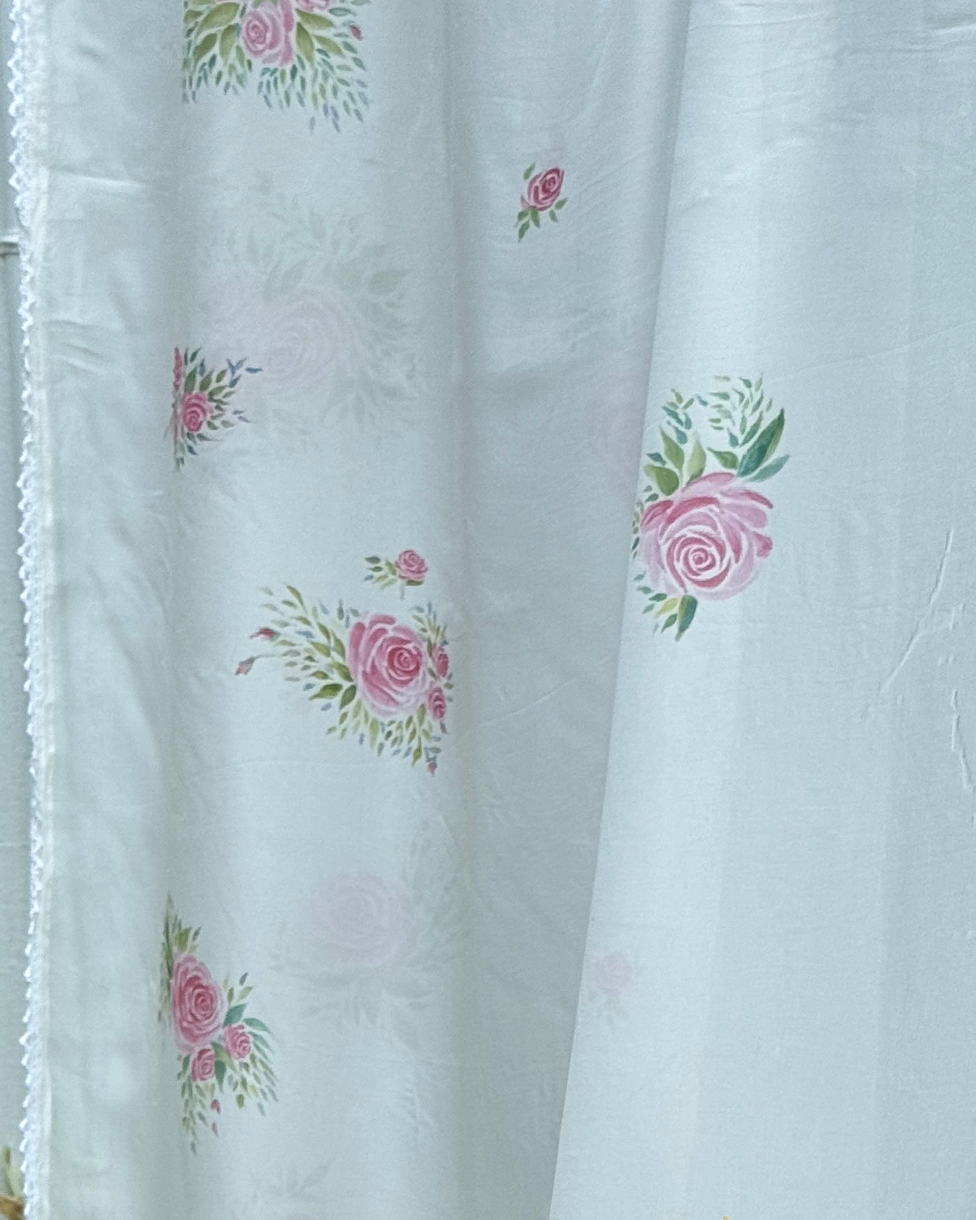 Hand Painted Organza Dupatta